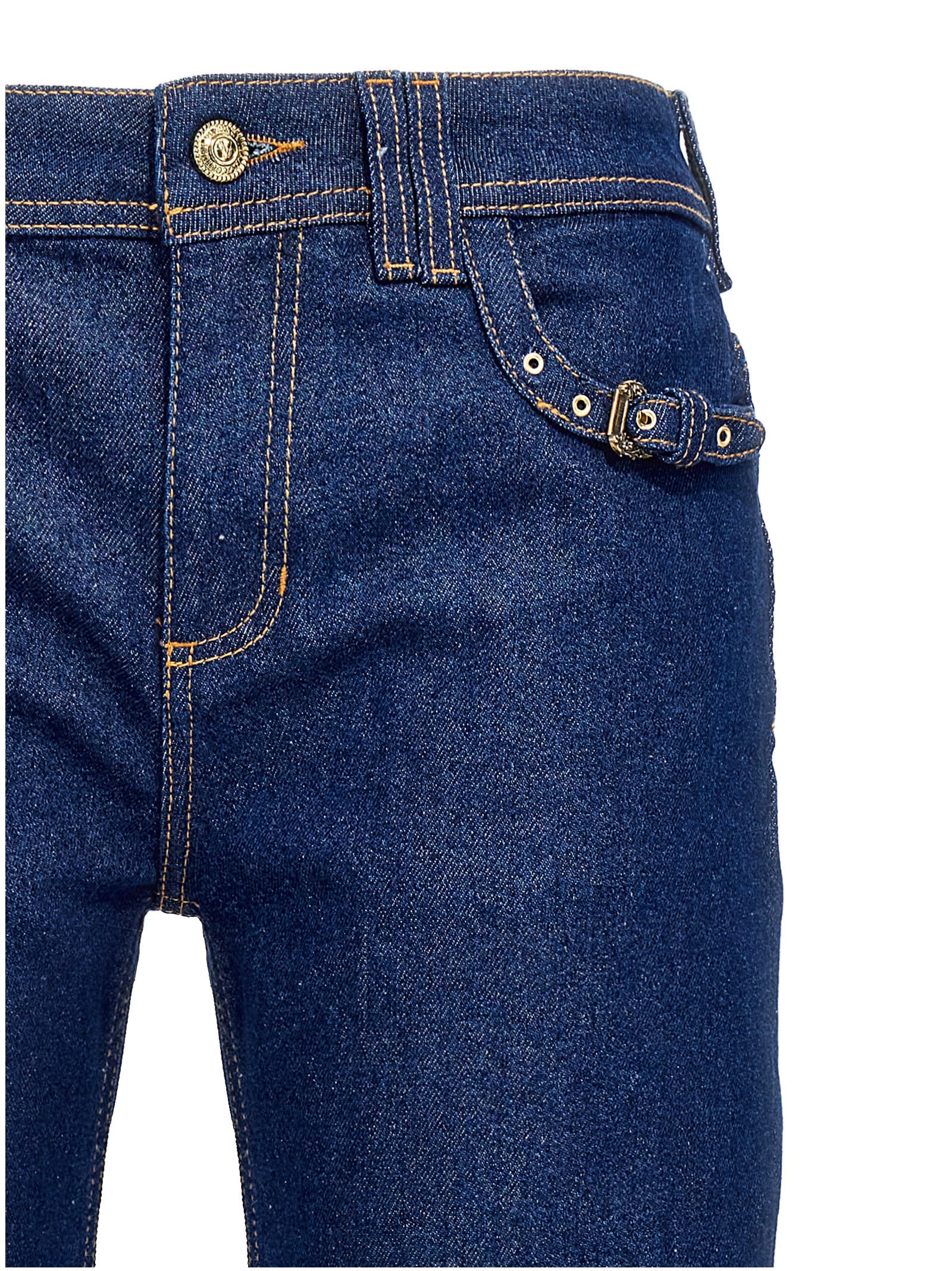 Shop Versace Jeans Couture Judy Jeans In Blue