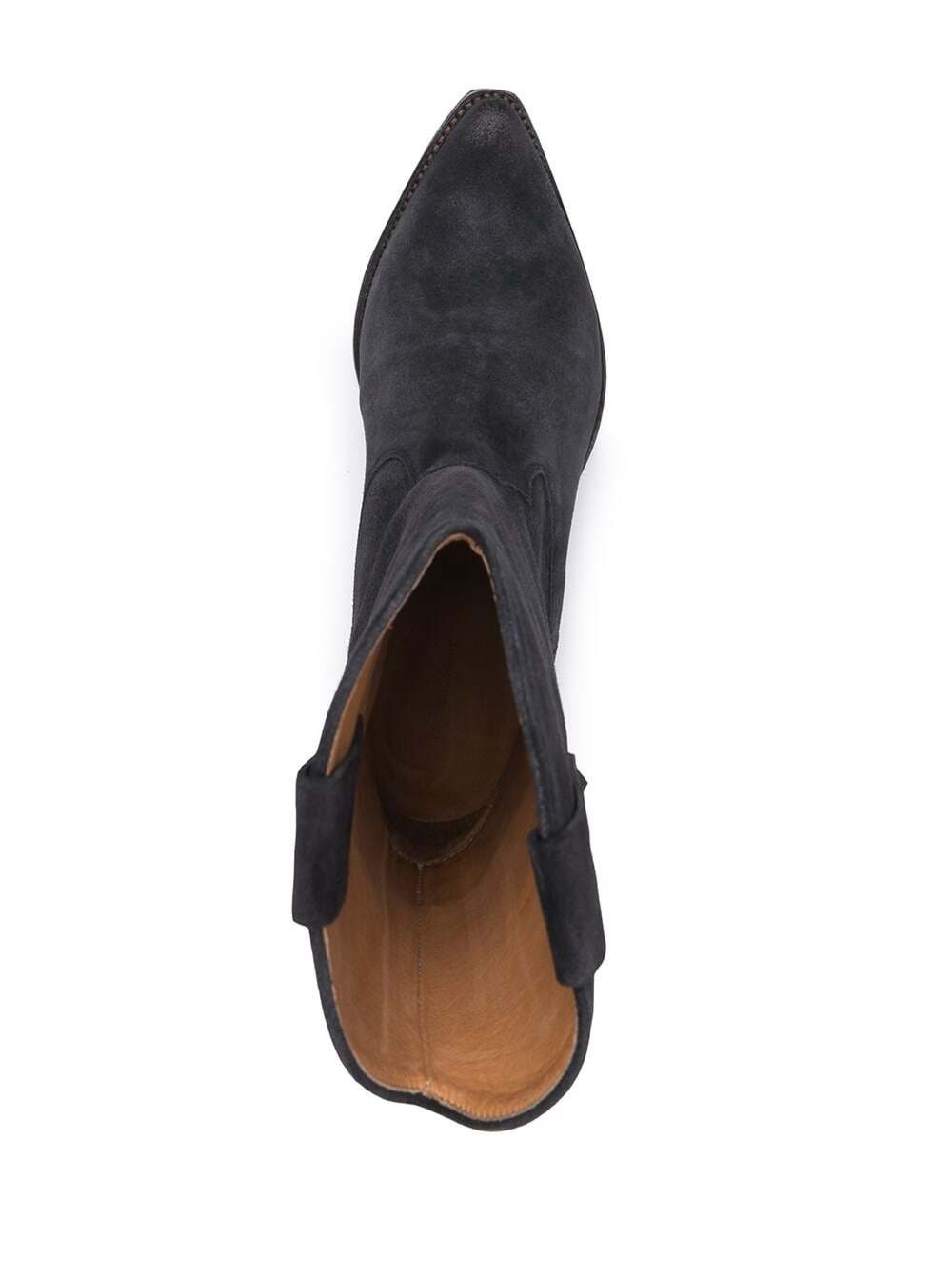 Shop Isabel Marant Womans Black Duerto Suede Boots