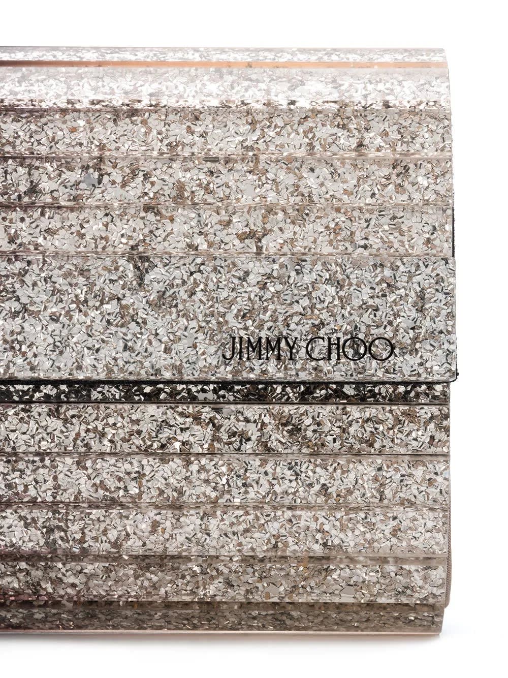 Shop Jimmy Choo Black And Champagne Dregradé Sweetie Clutch