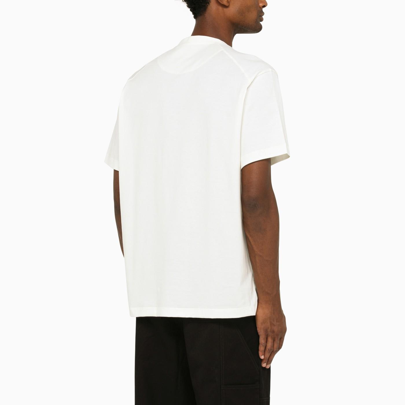 Shop Y-3 Off White T-shirt With Graphic Print