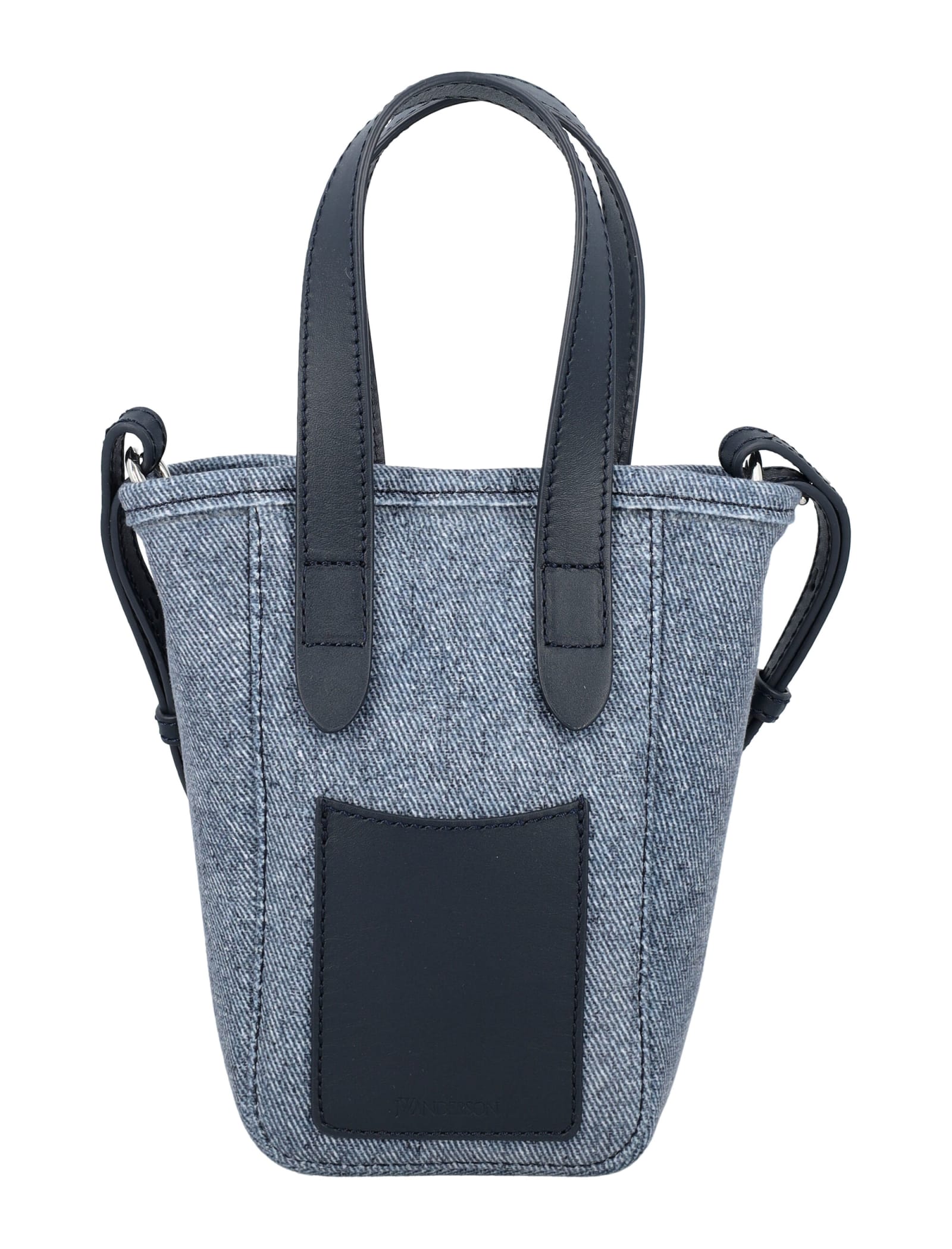 Shop Jw Anderson Mini Belt Tote In Blue