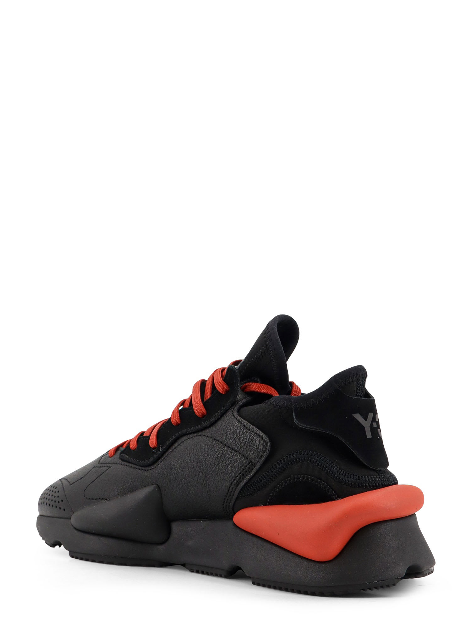 Y-3 Kaiwa Leather-panelled Lace-up Sneakers In Multi