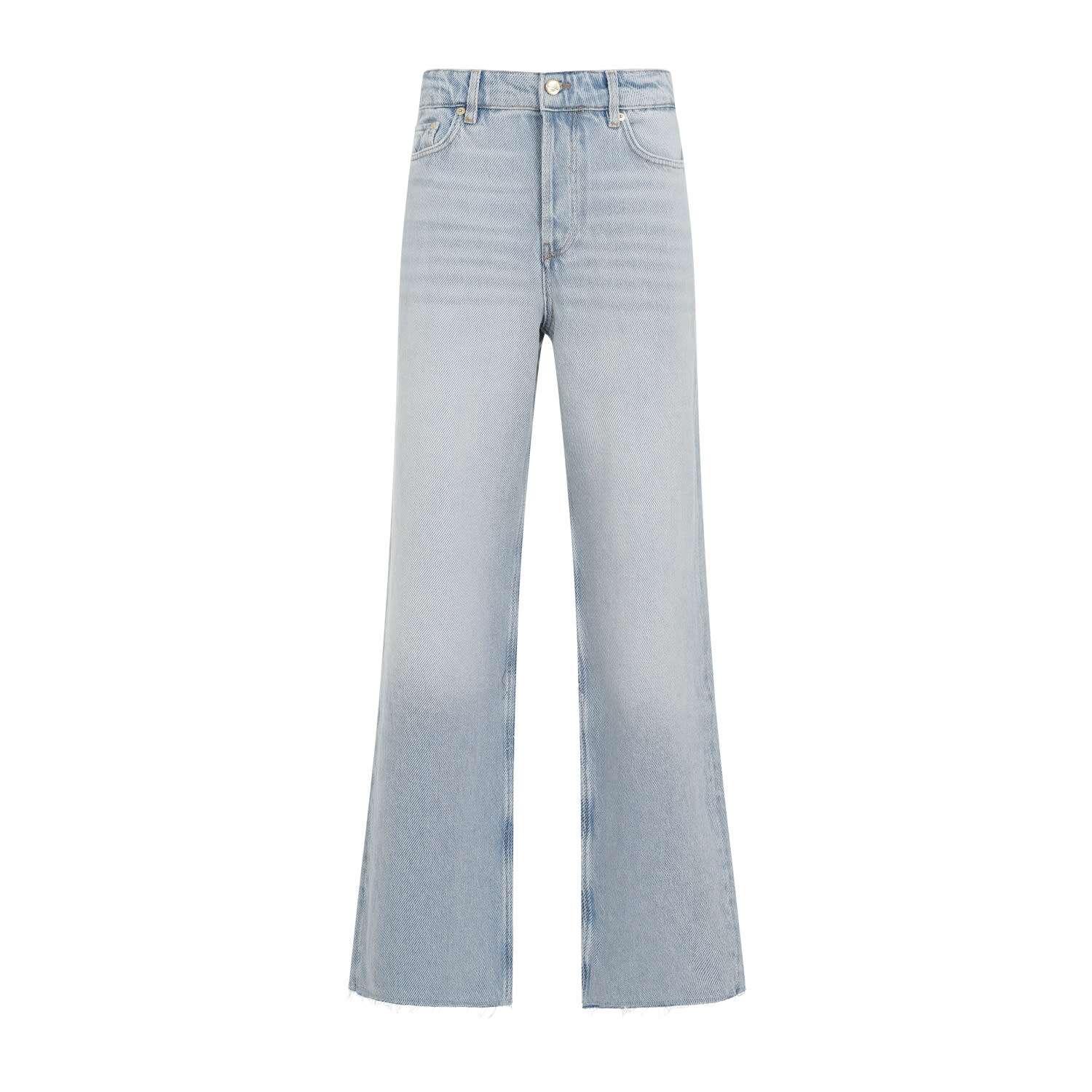 Shop Ganni Izey Overdyead Heavy Denim Jeans In Tint Wash