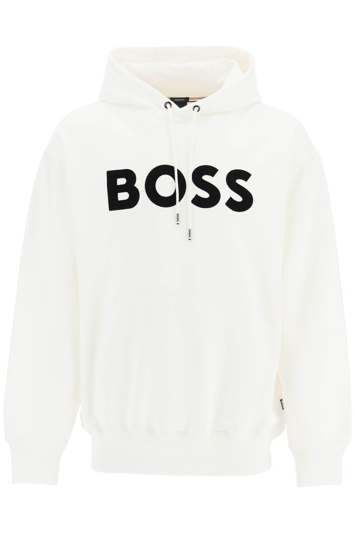 Shop Hugo Boss Sullivan Logo Hoodie In White (white)
