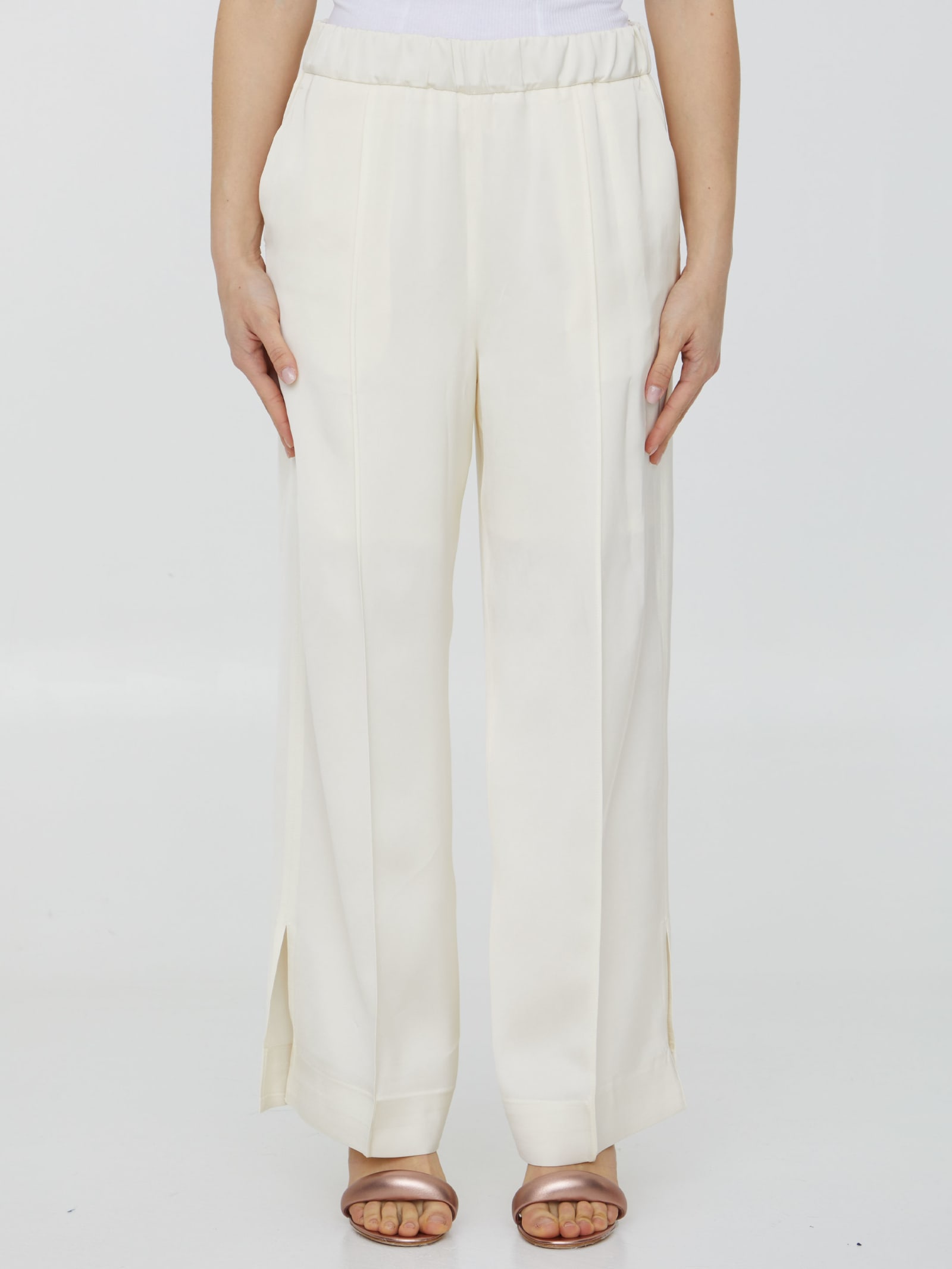 JIL SANDER VISCOSE PANTS