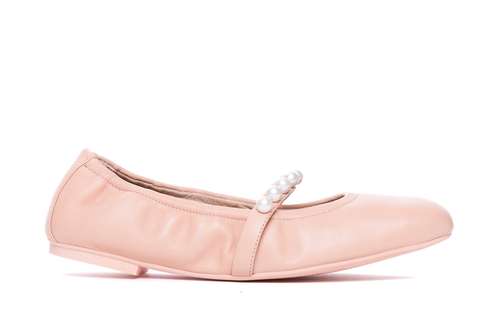 Shop Stuart Weitzman Goldie Ballets In Pink