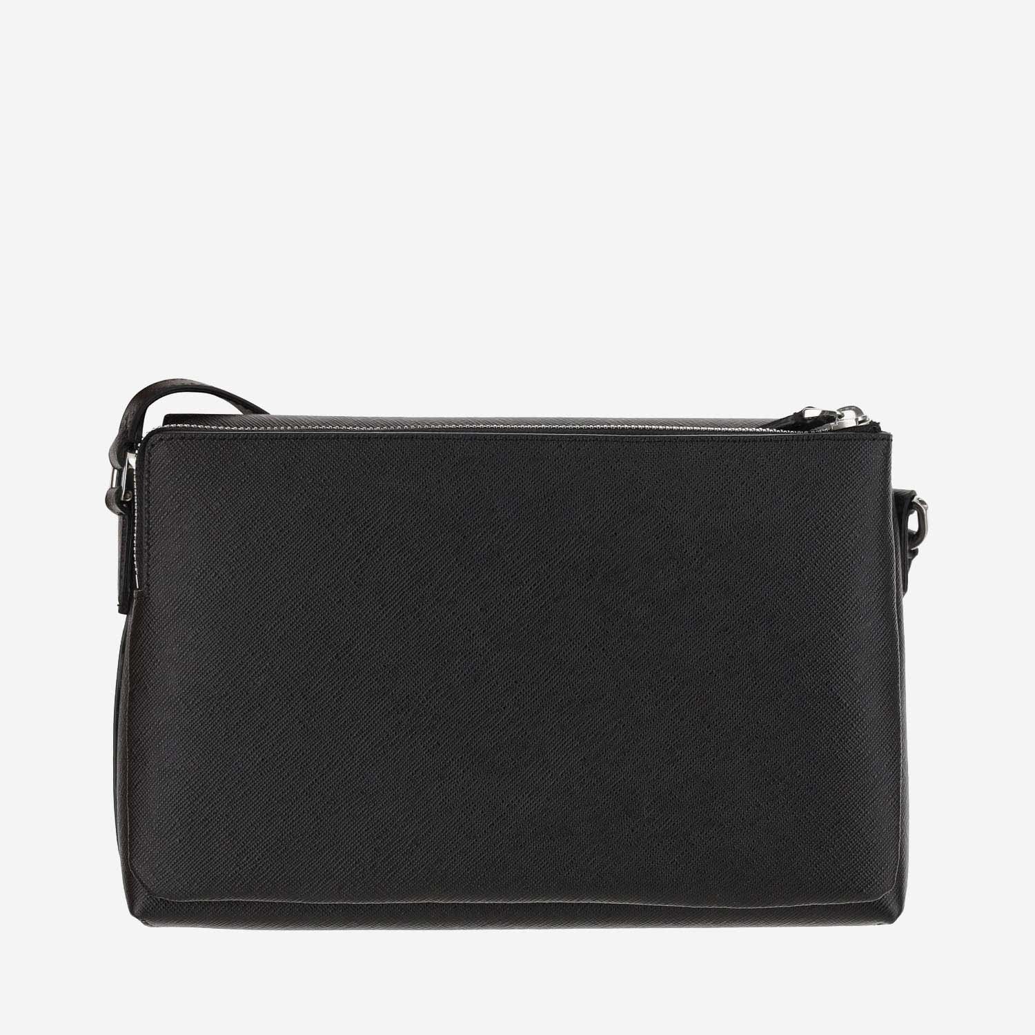 Shop Montblanc Double Sartorial Bag In Black