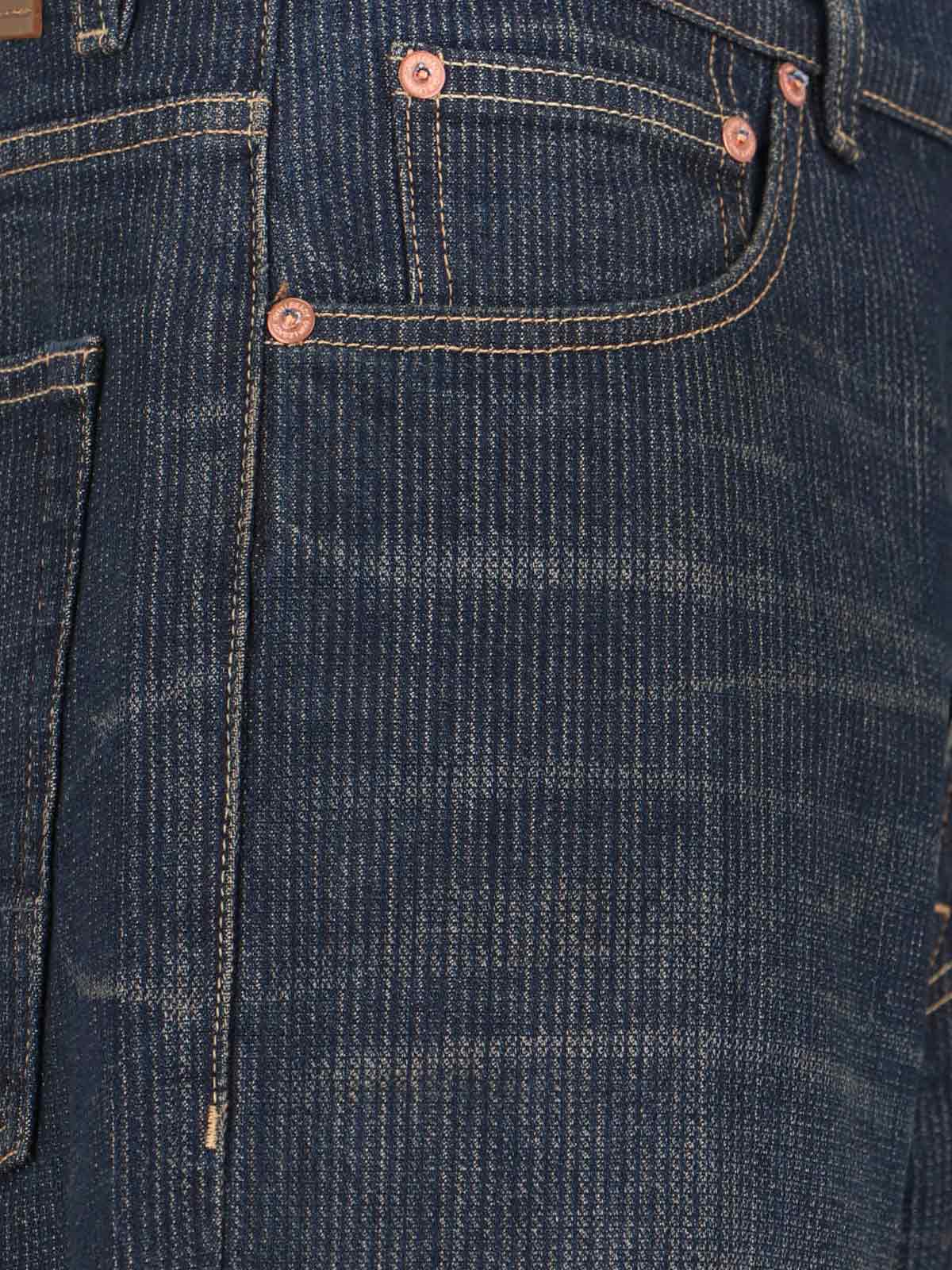 Our Legacy Straight Leg Five-pocket Trousers With Belt Loops In Blue