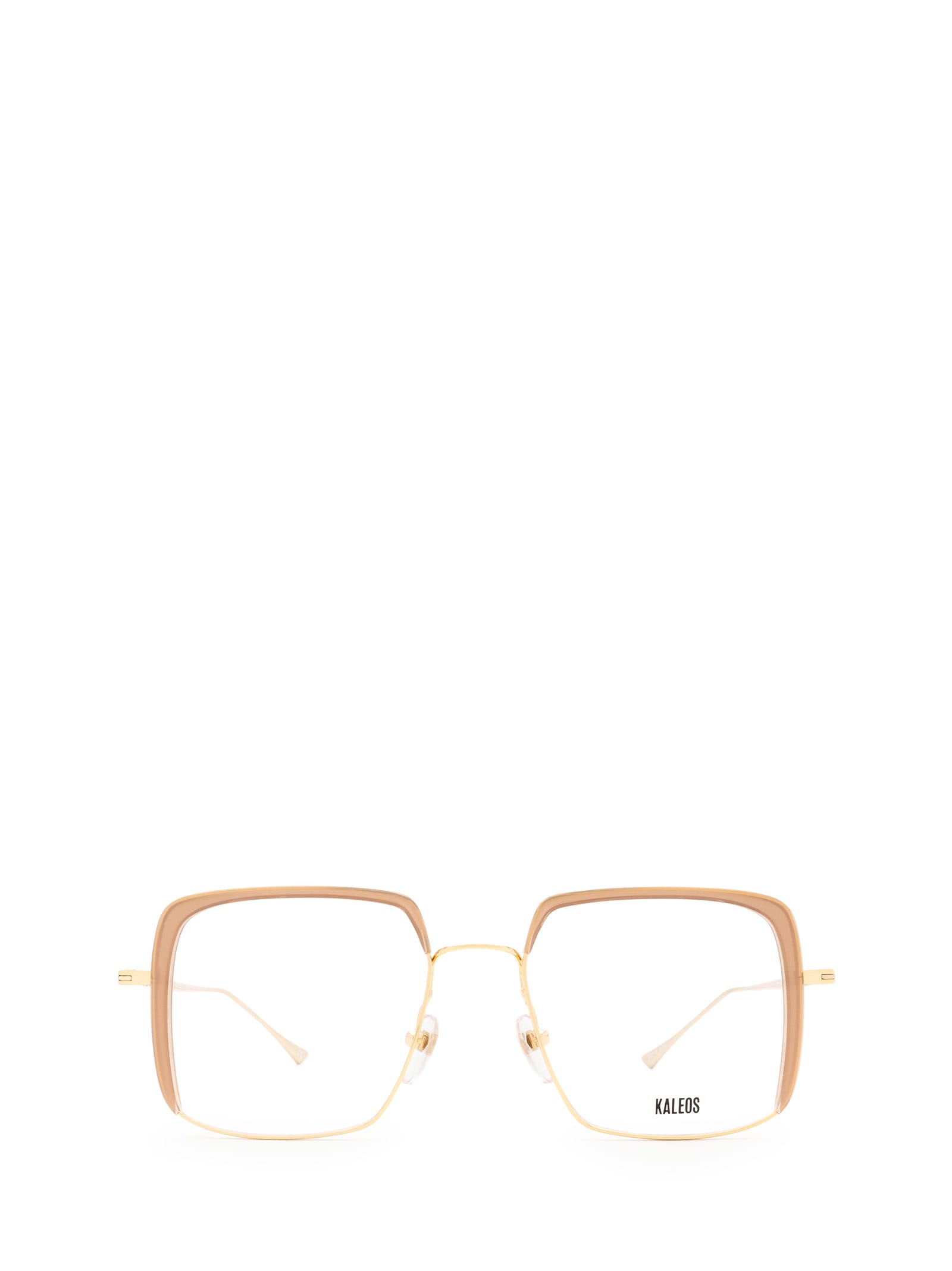 Kaleos Bell Gold & Light Brown Glasses