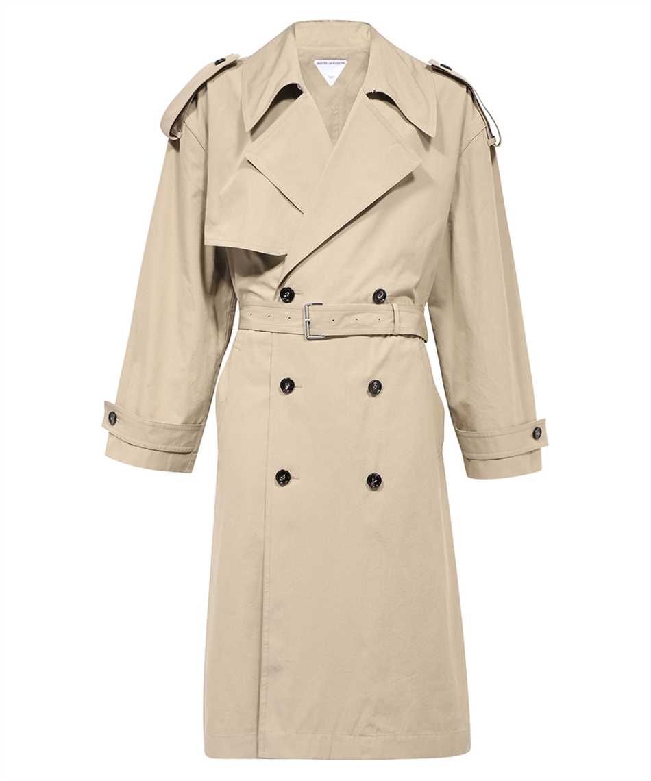 Shop Bottega Veneta Trench Coat In Beige