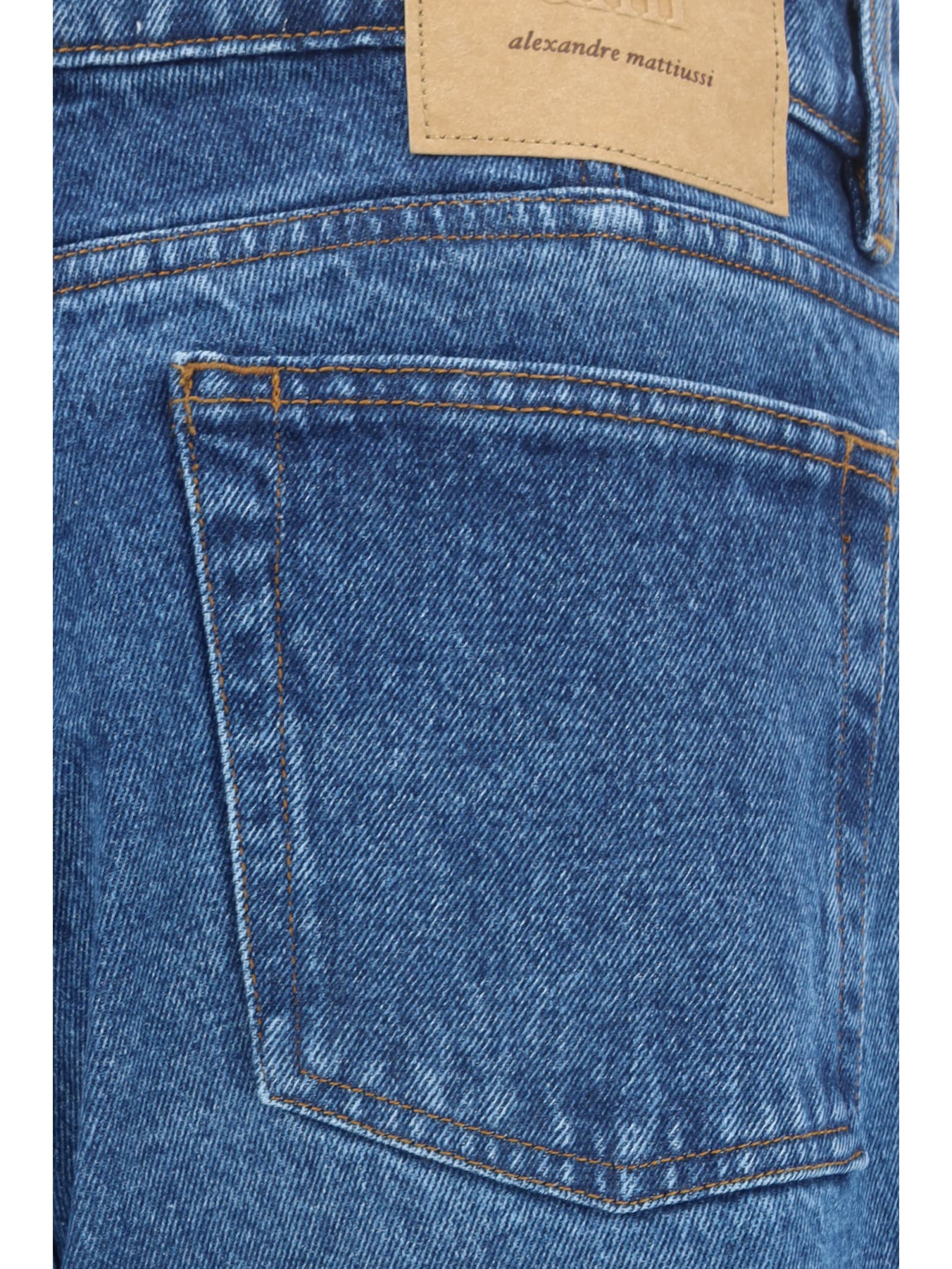 Shop Ami Alexandre Mattiussi Jeans In Blue