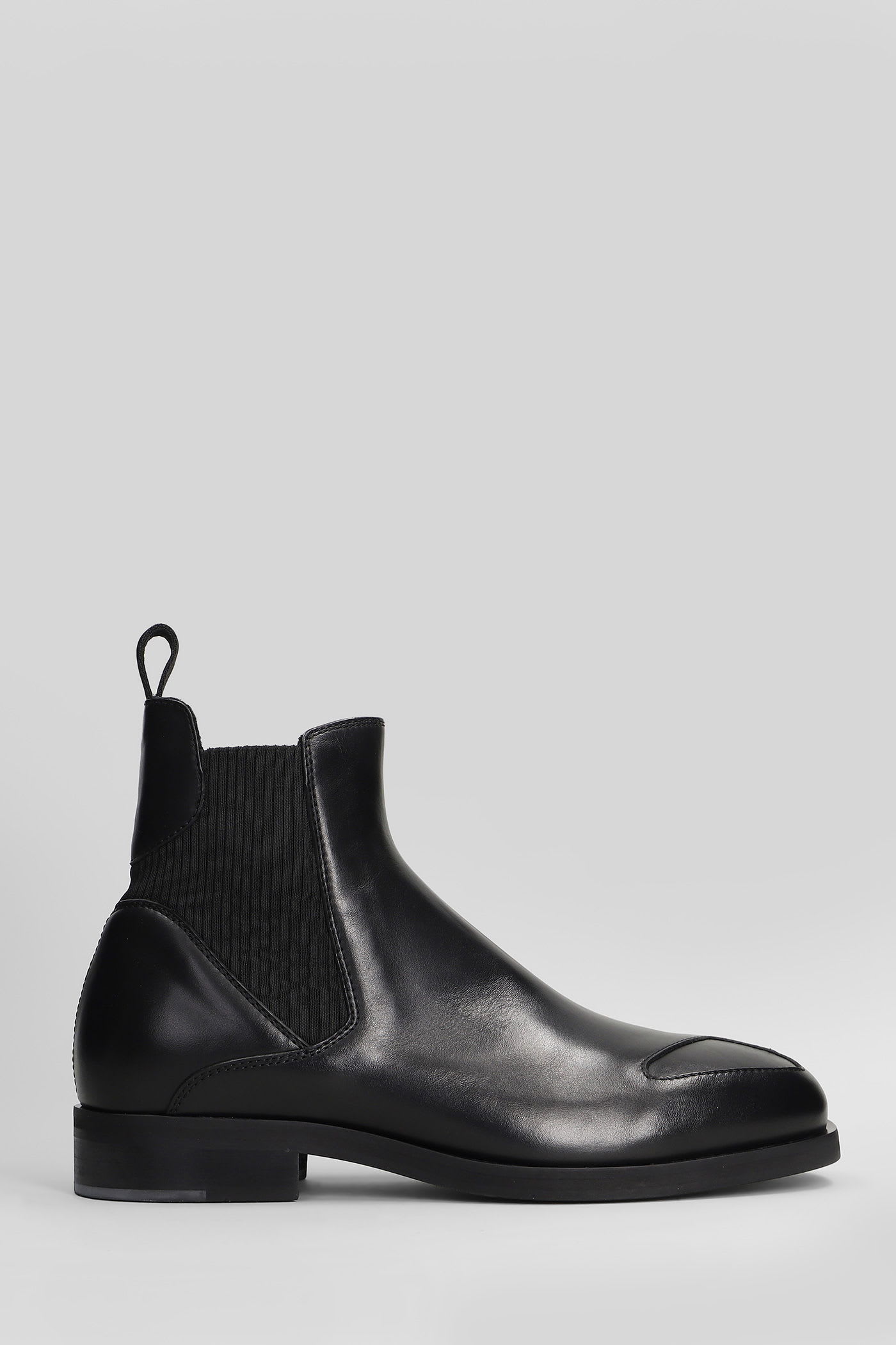 J.l-a.l Perlin Boot Ankle Boots In Black Leather In Black