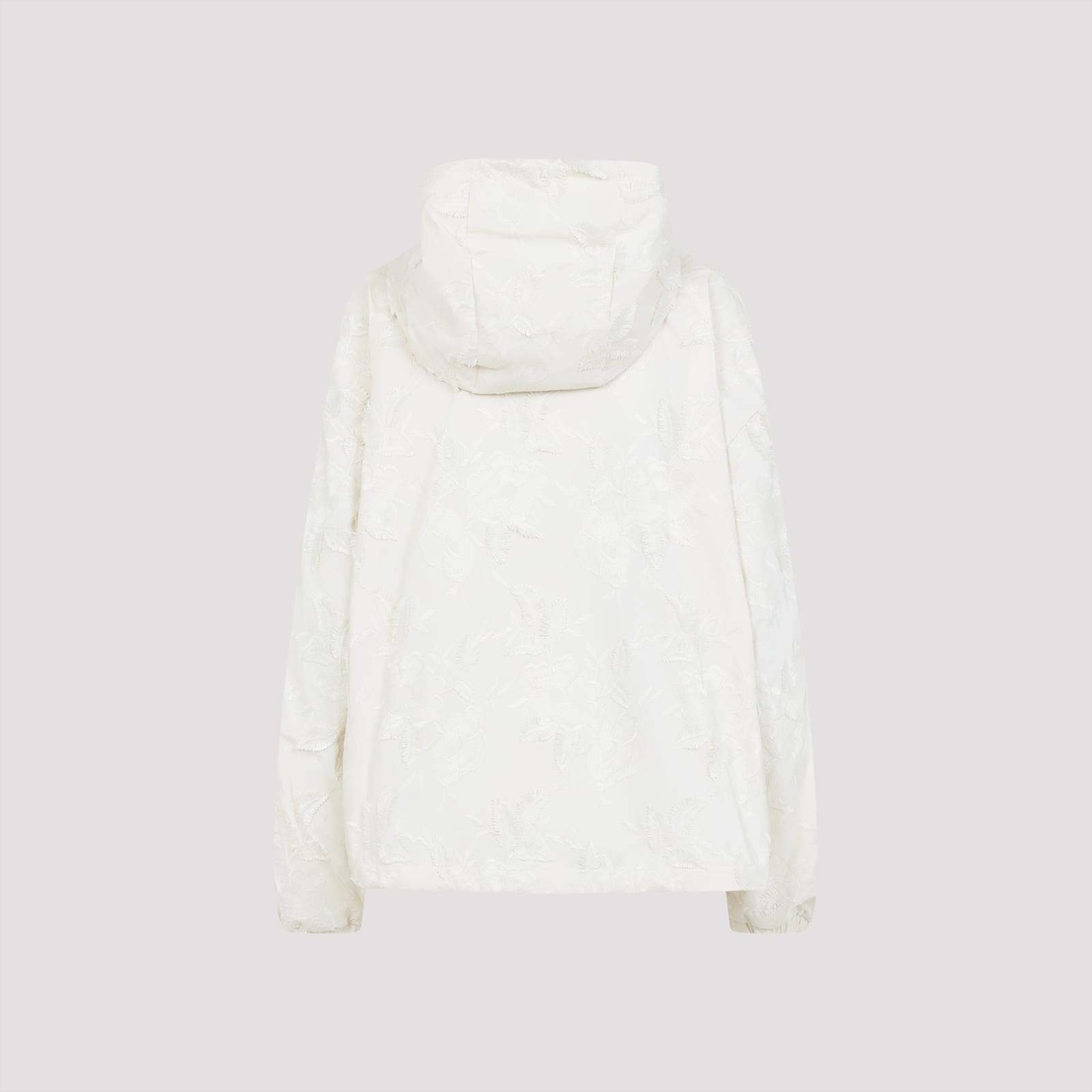 Moncler Off White Charmeil Hooded Jacket In Cream