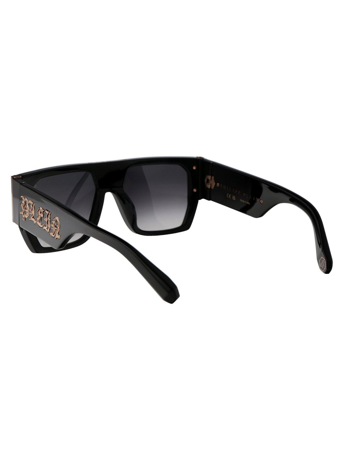 Shop Philipp Plein Oversized Frame Sunglasses In 0700