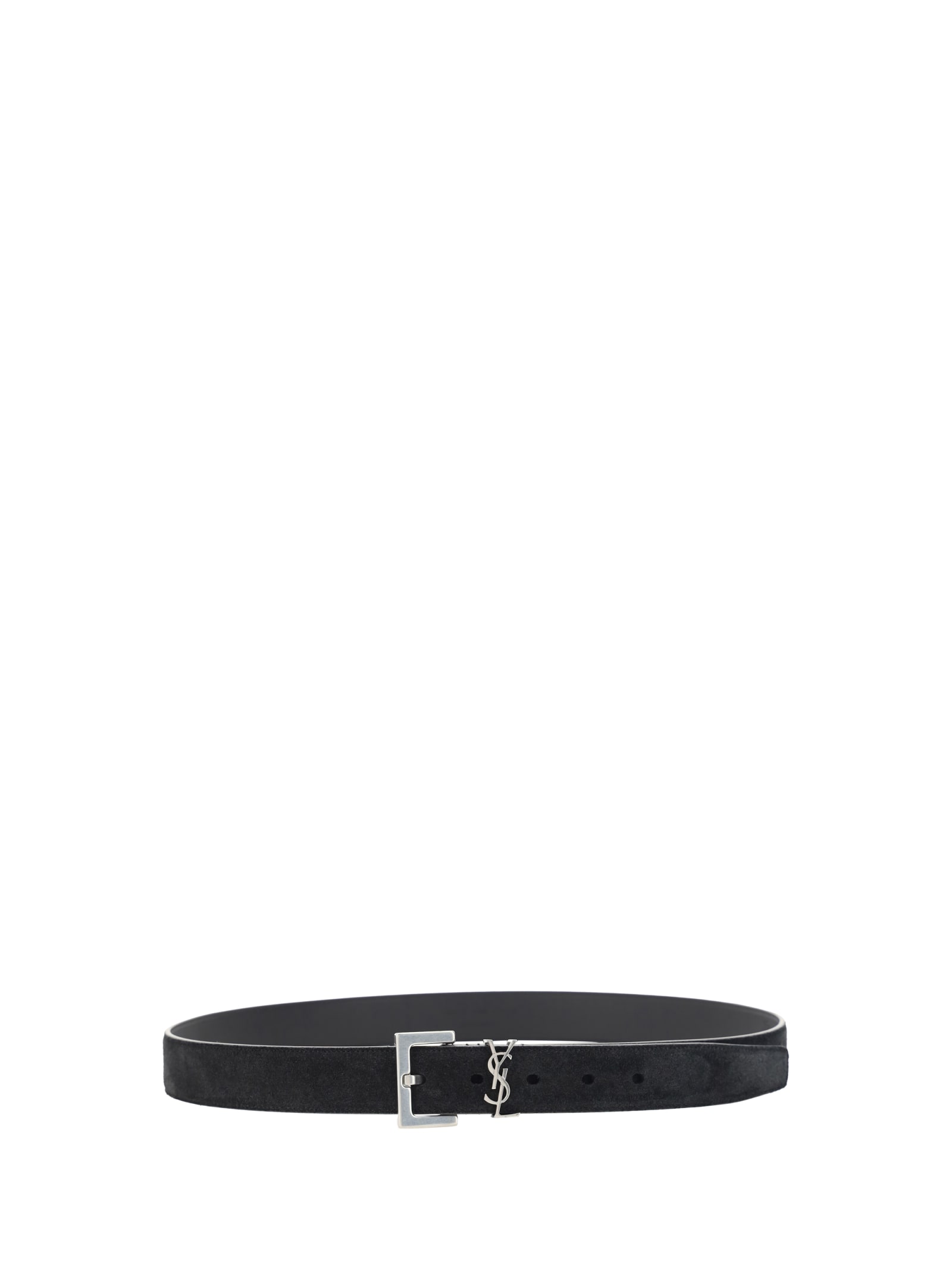 Shop Saint Laurent Belt In Nero