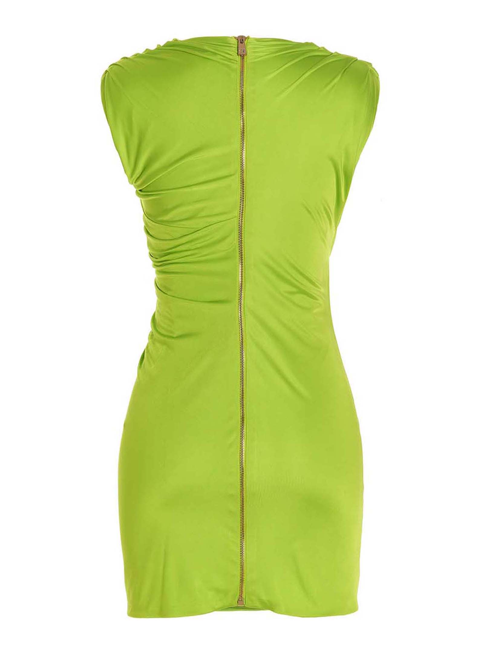 Shop Versace Cocktail Dress In Green