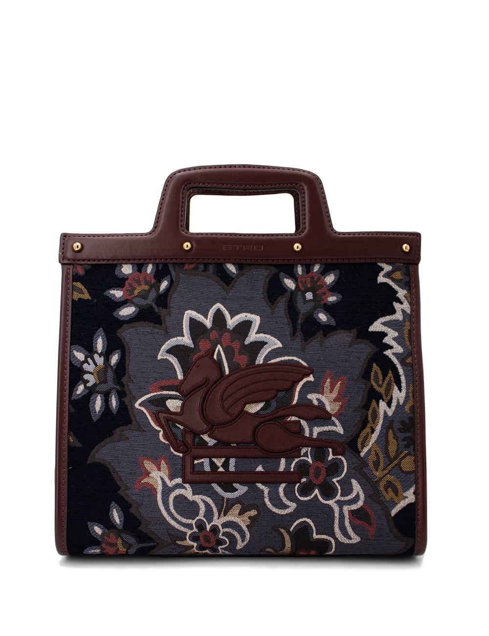 Shop Etro Bag In Multicolor On Blue Base