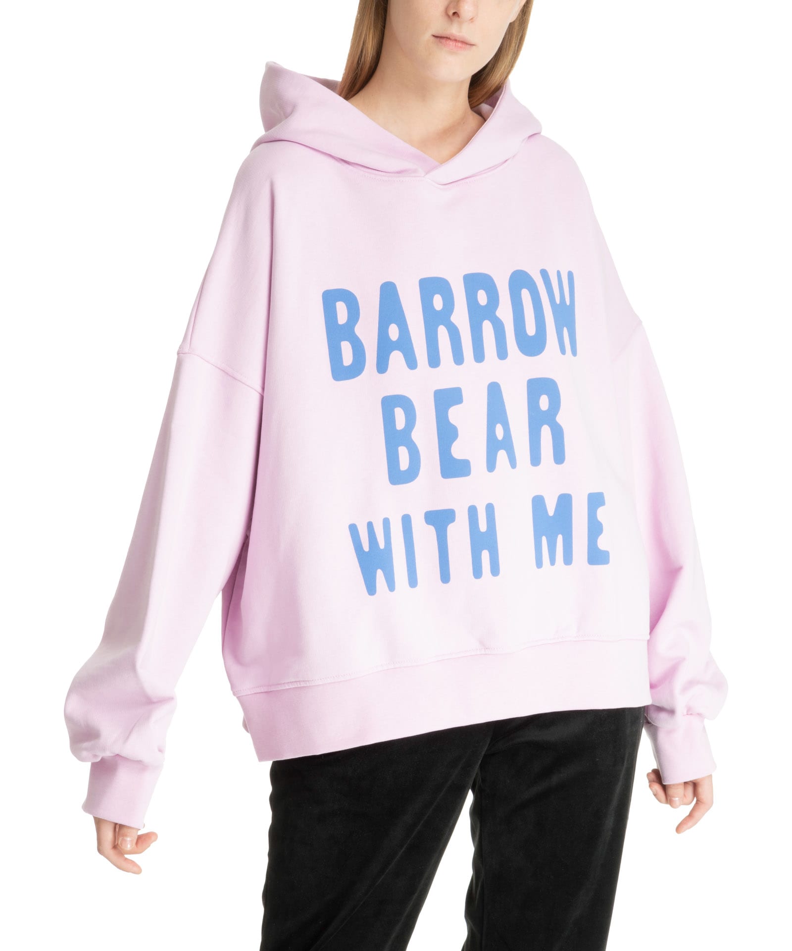 Shop Barrow Cotton Hoodie In Pink Lavander