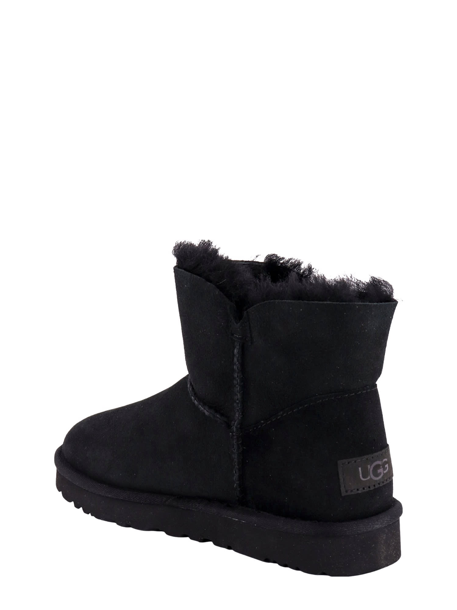 Shop Ugg Mini Baley Button Ankle Boots In Black