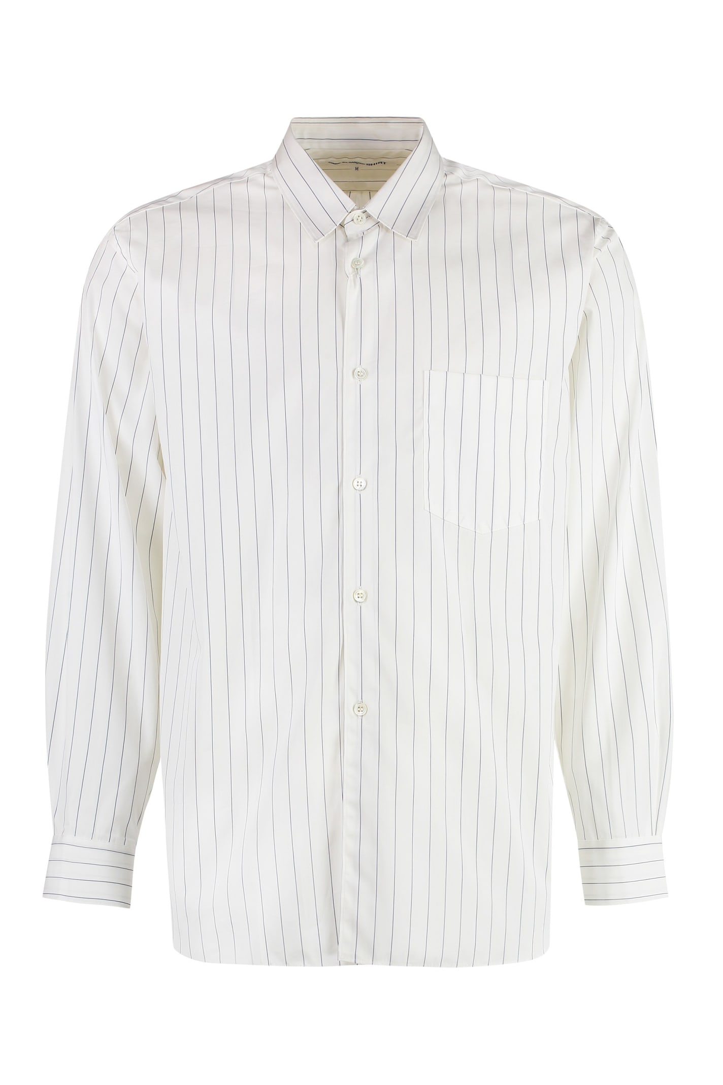Shop Comme Des Garçons Shirt Striped Shirt In White