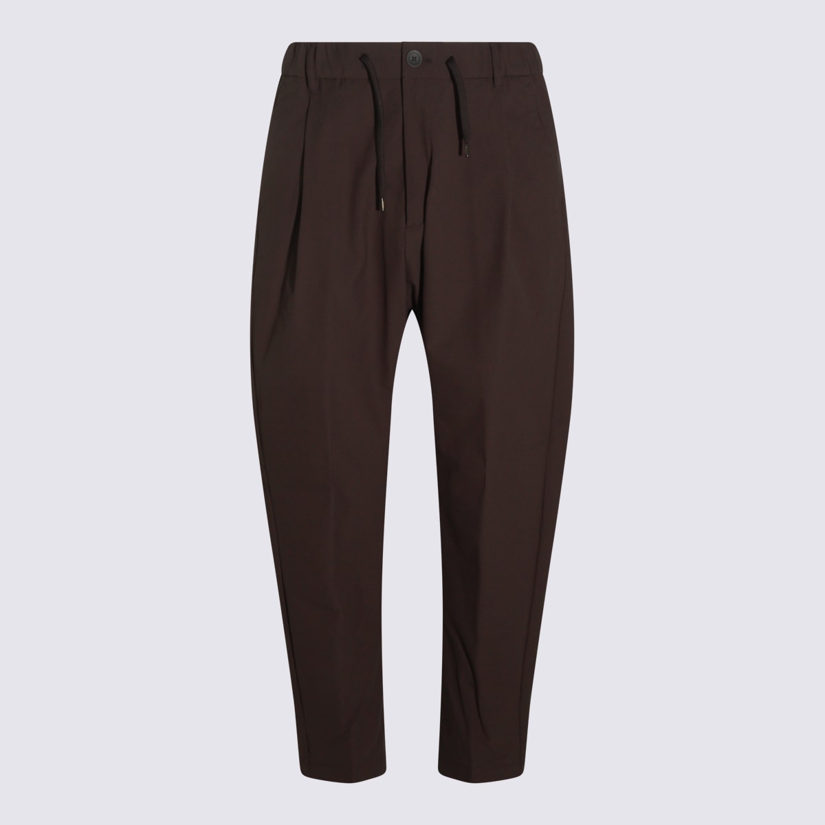 Herno Trousers Blacks And Greys In Brown