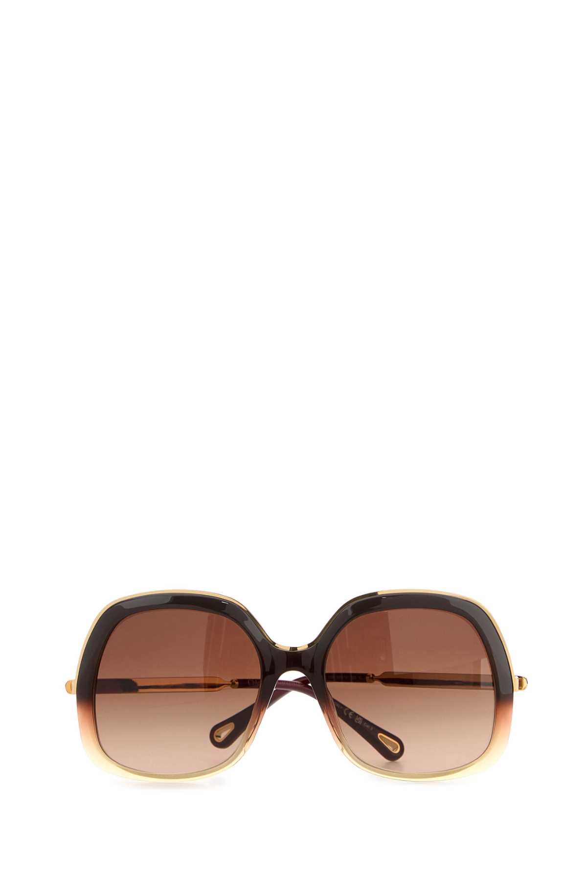 Chloé Chloe Brown Acetate Sunglasses In Brown