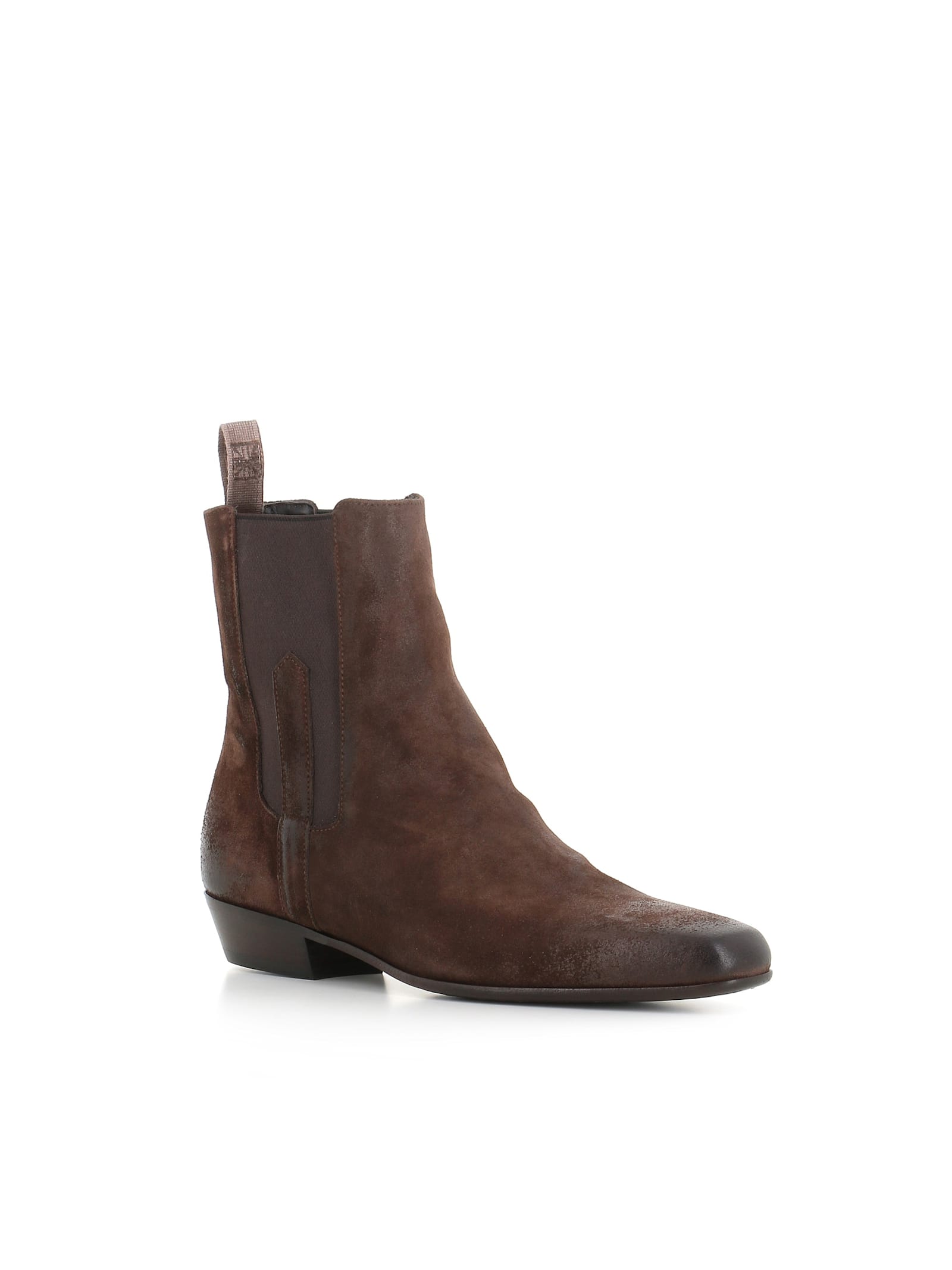Pantanetti 30mm Suede Chelsea Boots In Brown