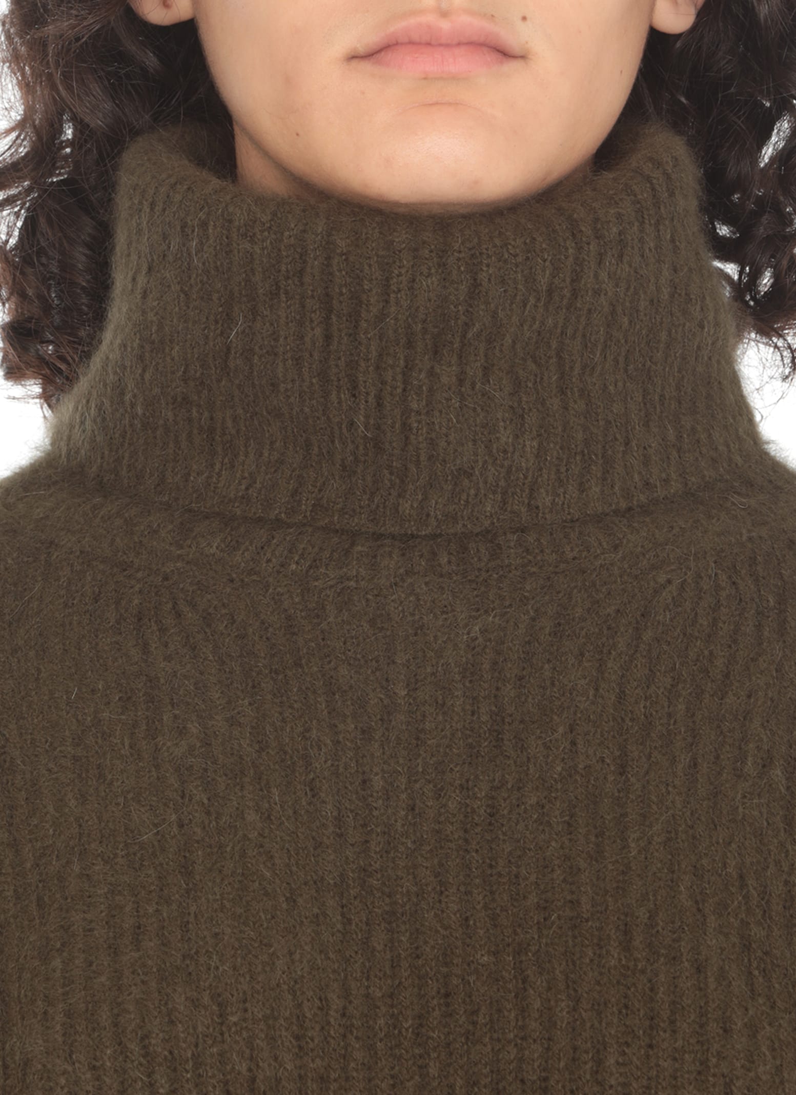 Shop Uma Wang Turtleneck In Green