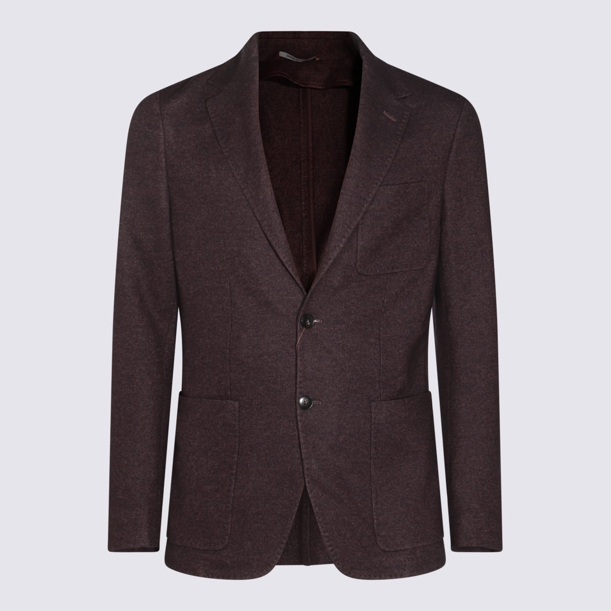 Shop Canali Black Silk Blazer