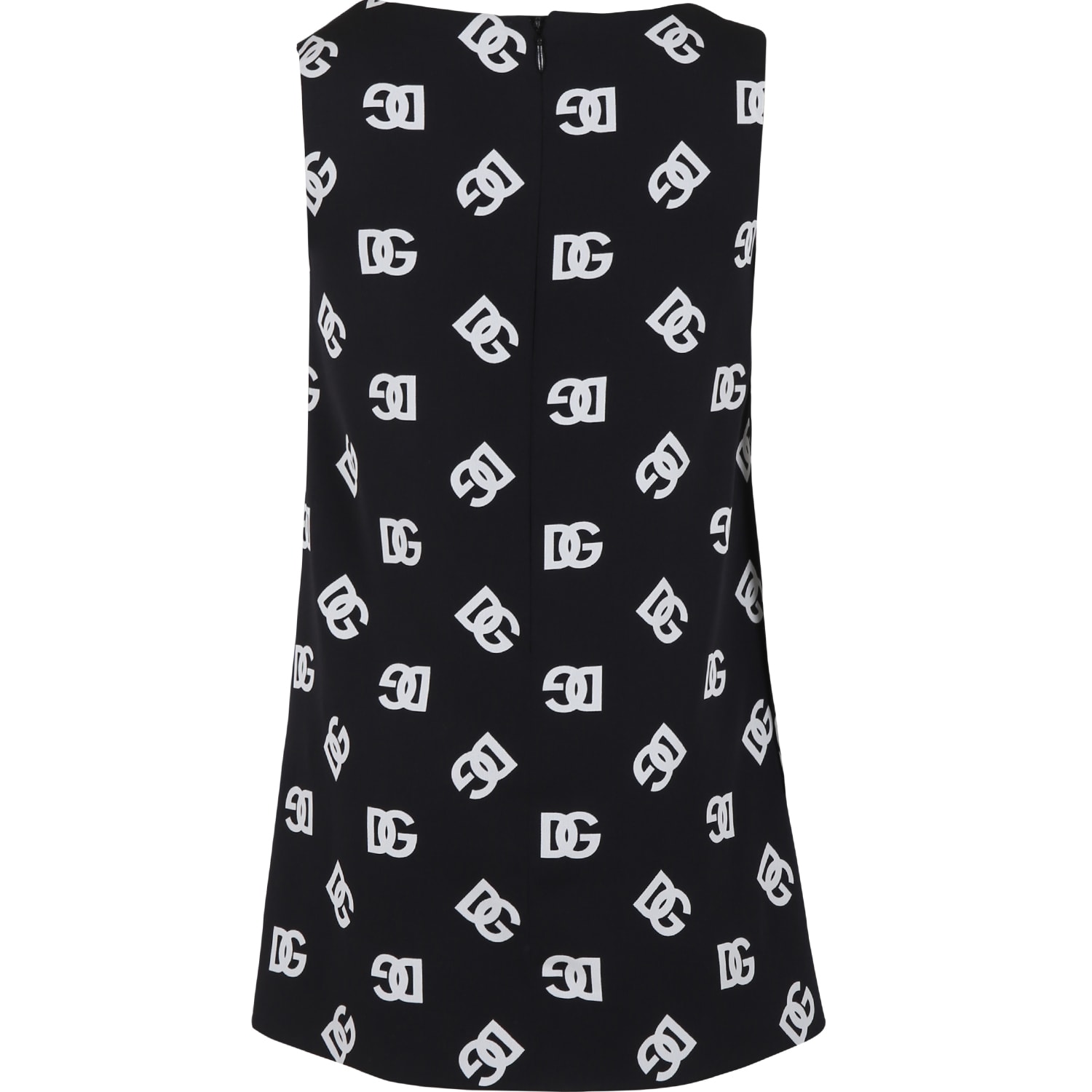 Shop Dolce & Gabbana Black Dresss For Girl With Iconic Monogram