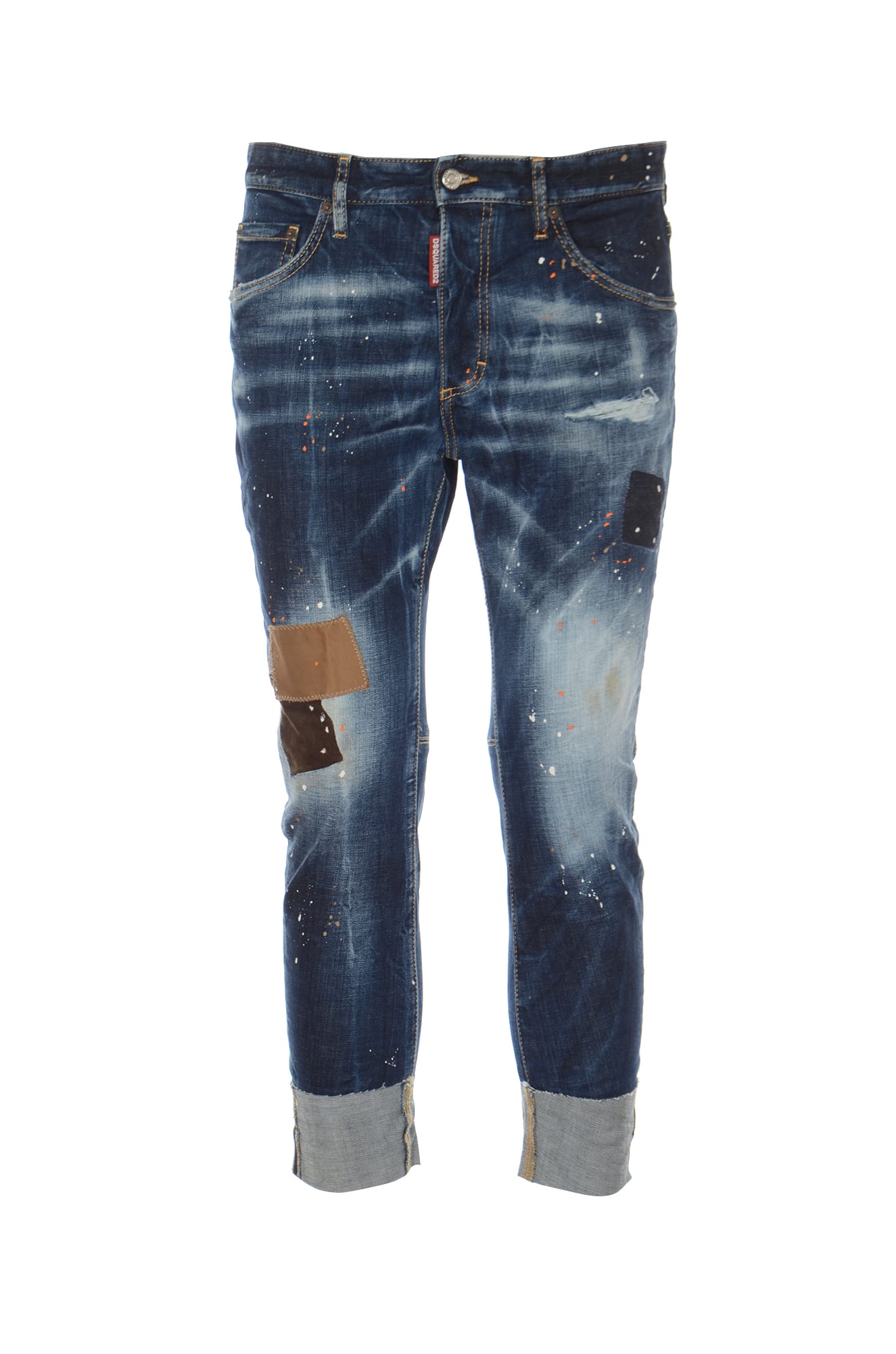 Dsquared2 Sailor Patched Distressed Jeans