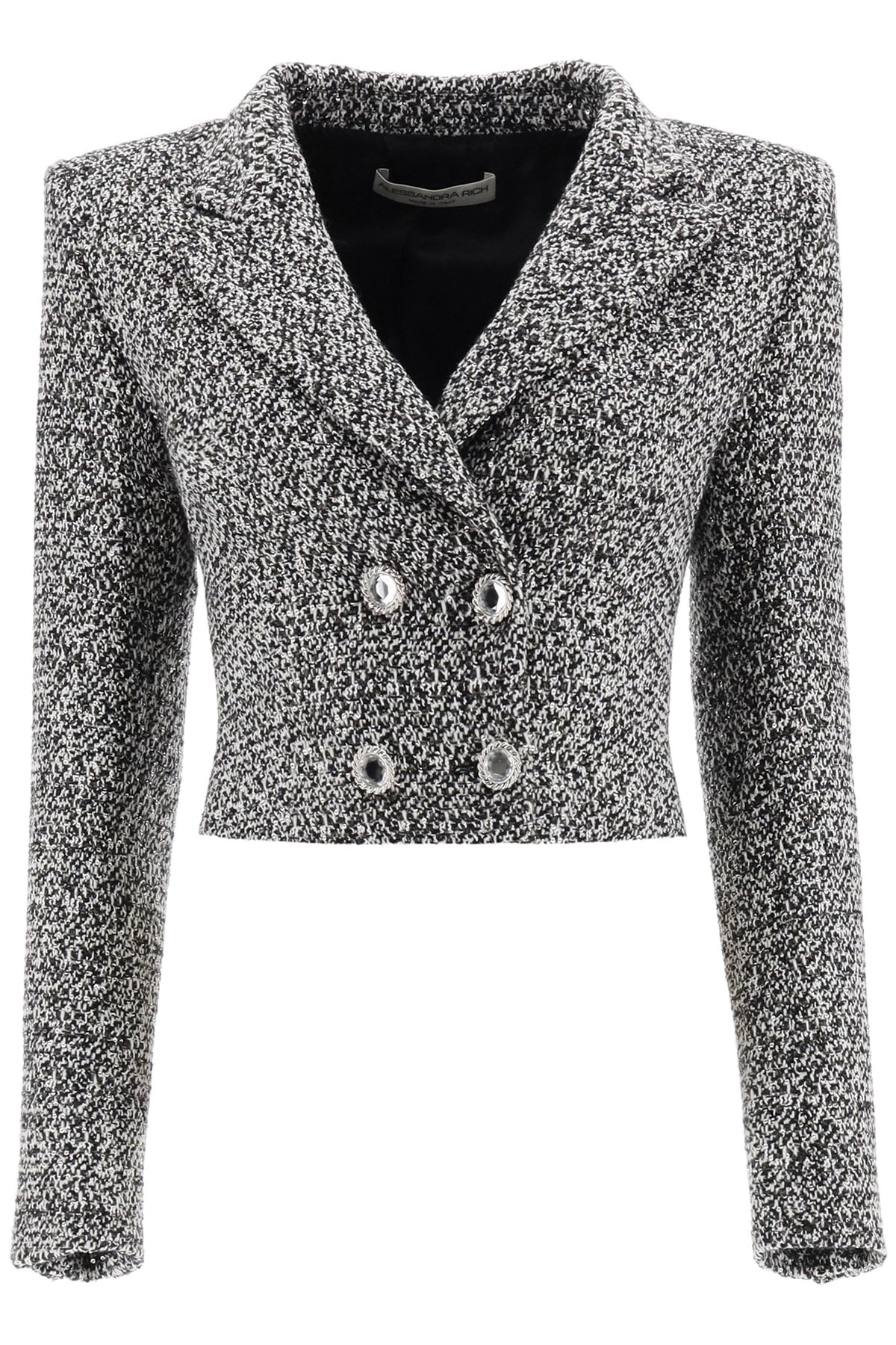 Alessandra Rich Tweed Blazer With Sequins