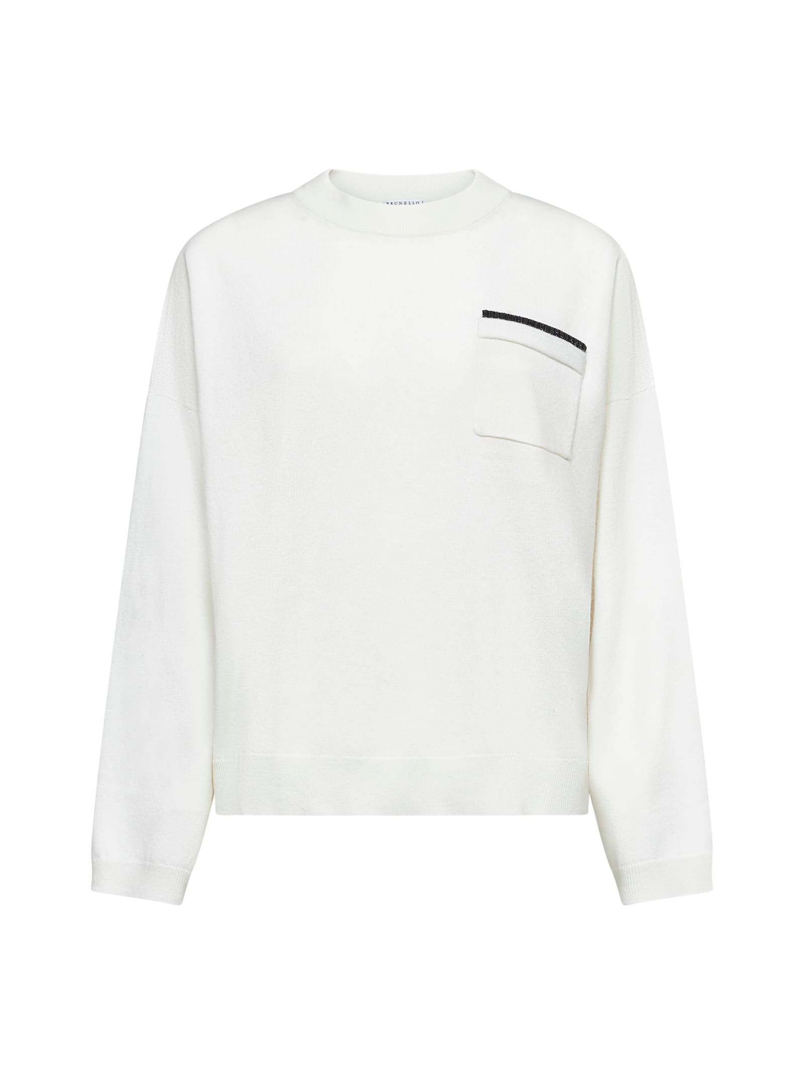 Shop Brunello Cucinelli Sweater In White