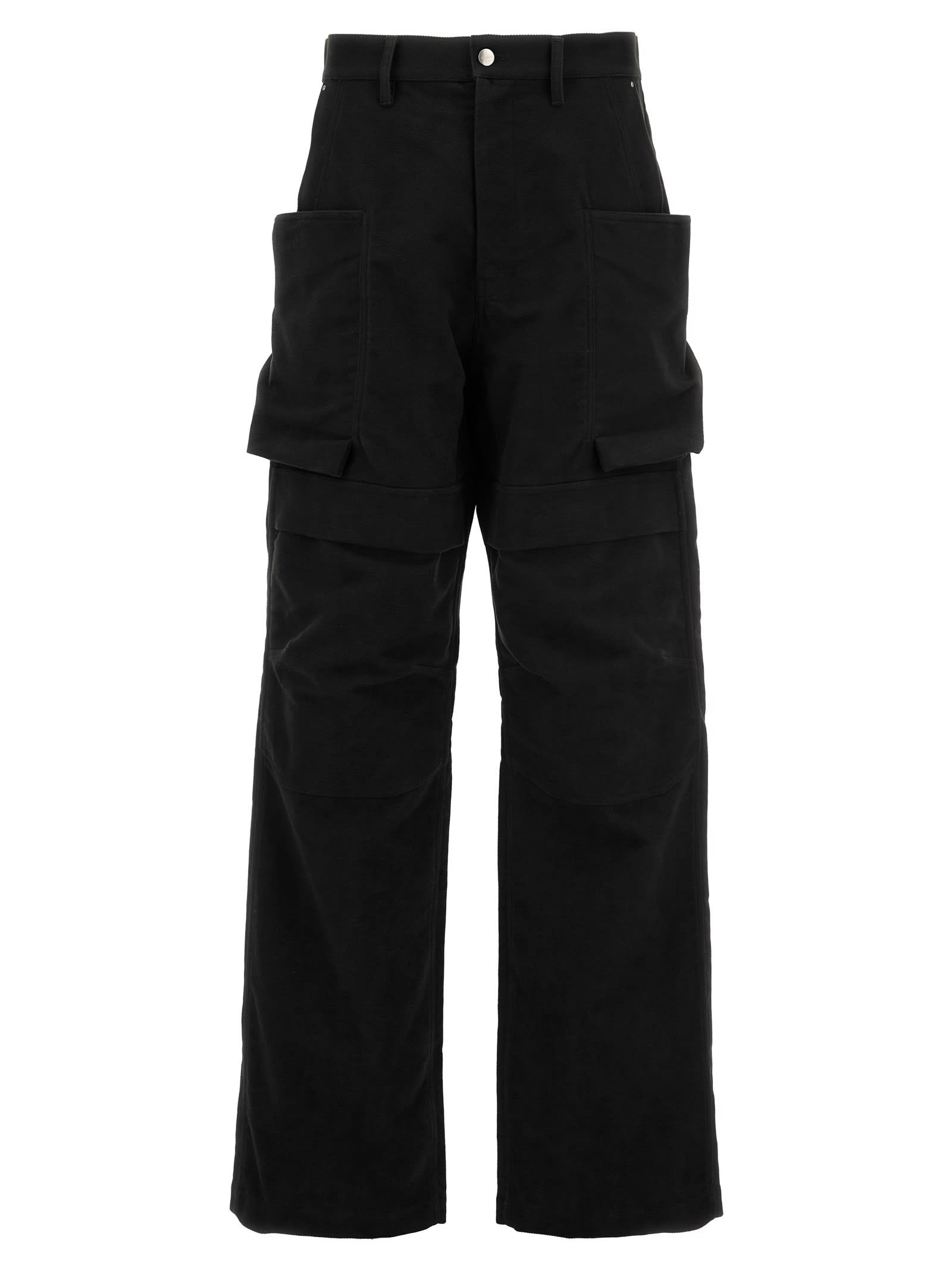 Shop Rick Owens Stefan Cargo Pants In Black