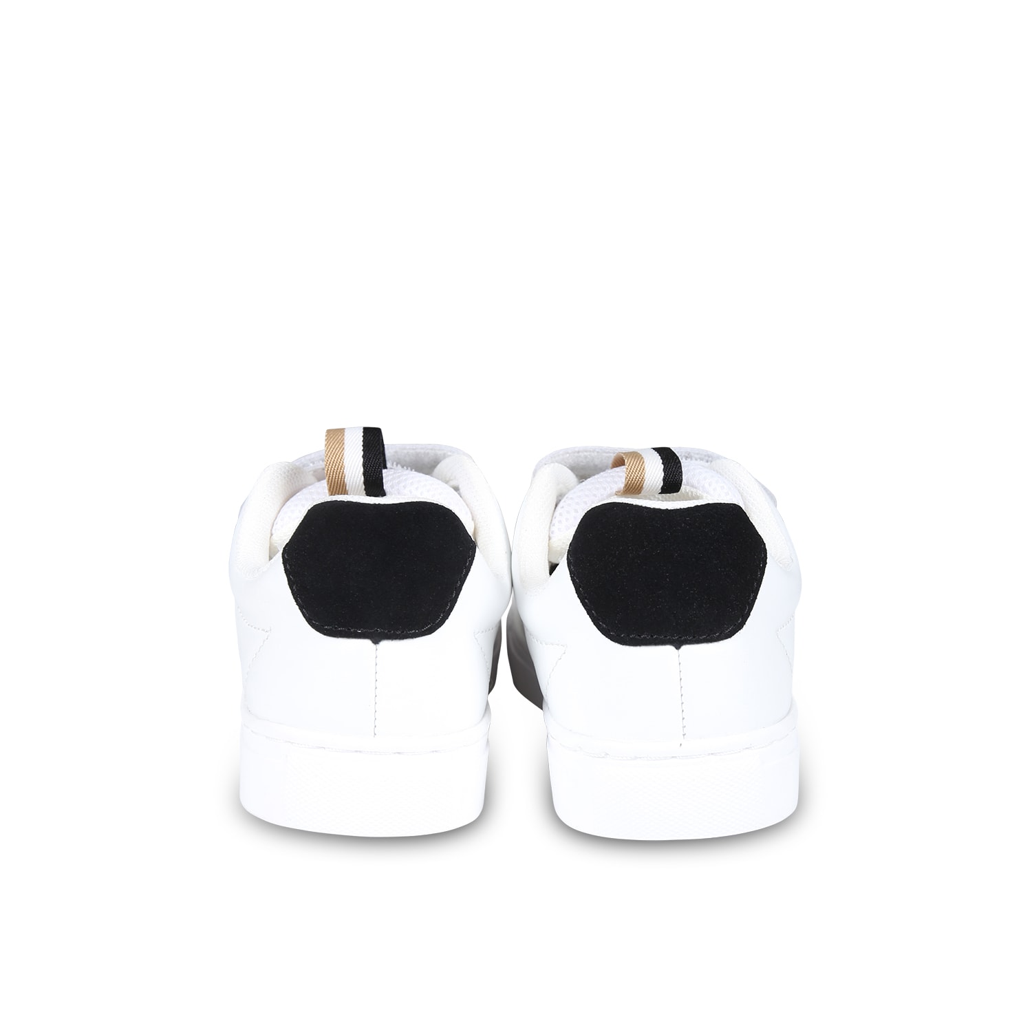 Shop Hugo Boss White Sneakers For Boy With Logo