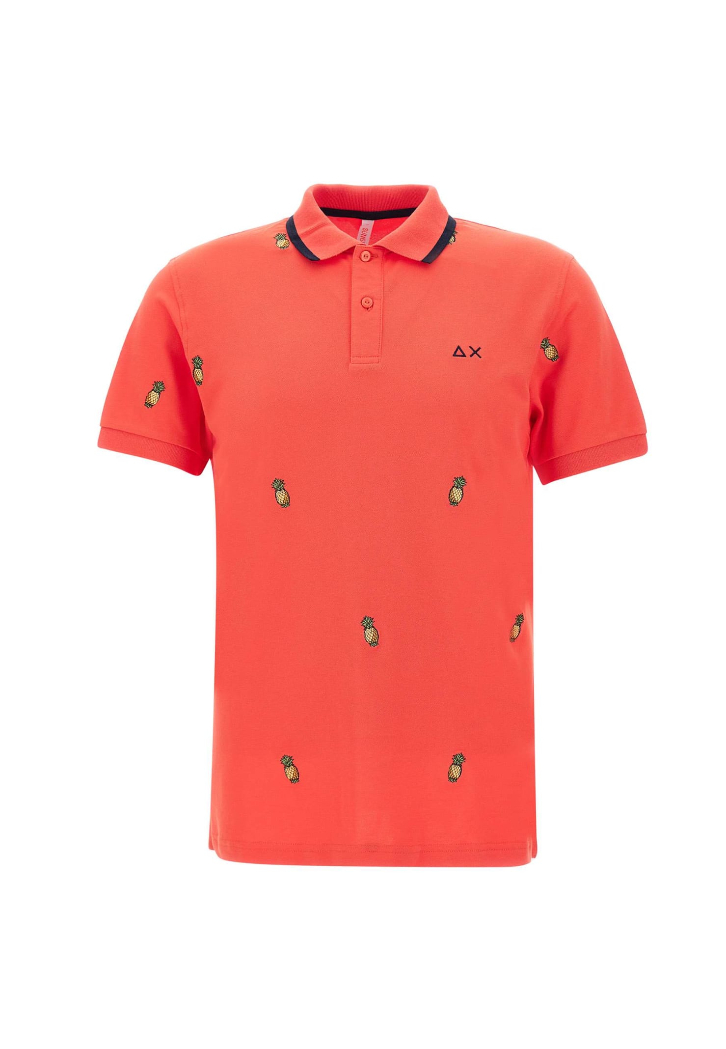 full Embrodery Cotton Polo Shirt