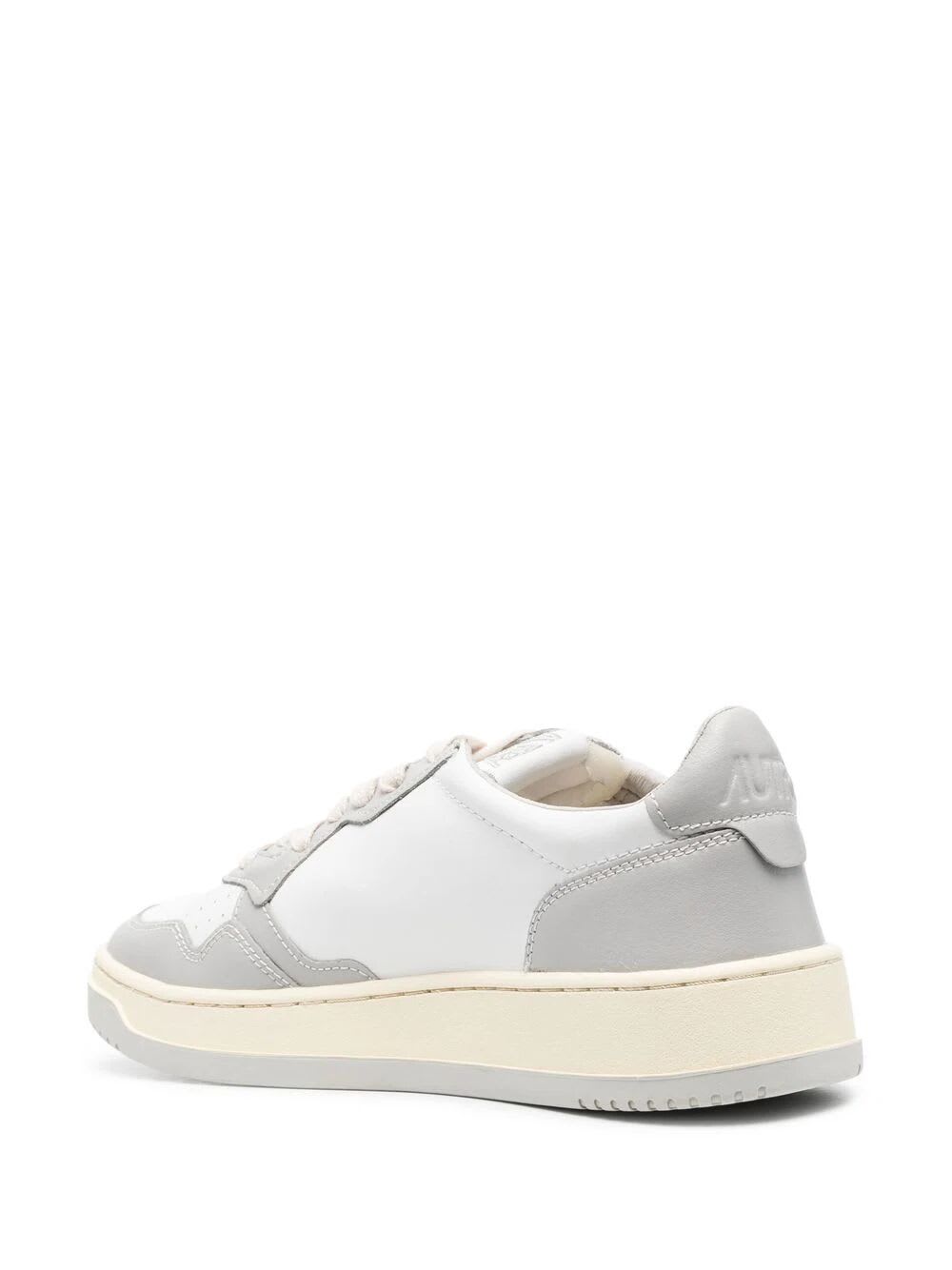 Shop Autry Medalist Low Sneakers In White Vapor