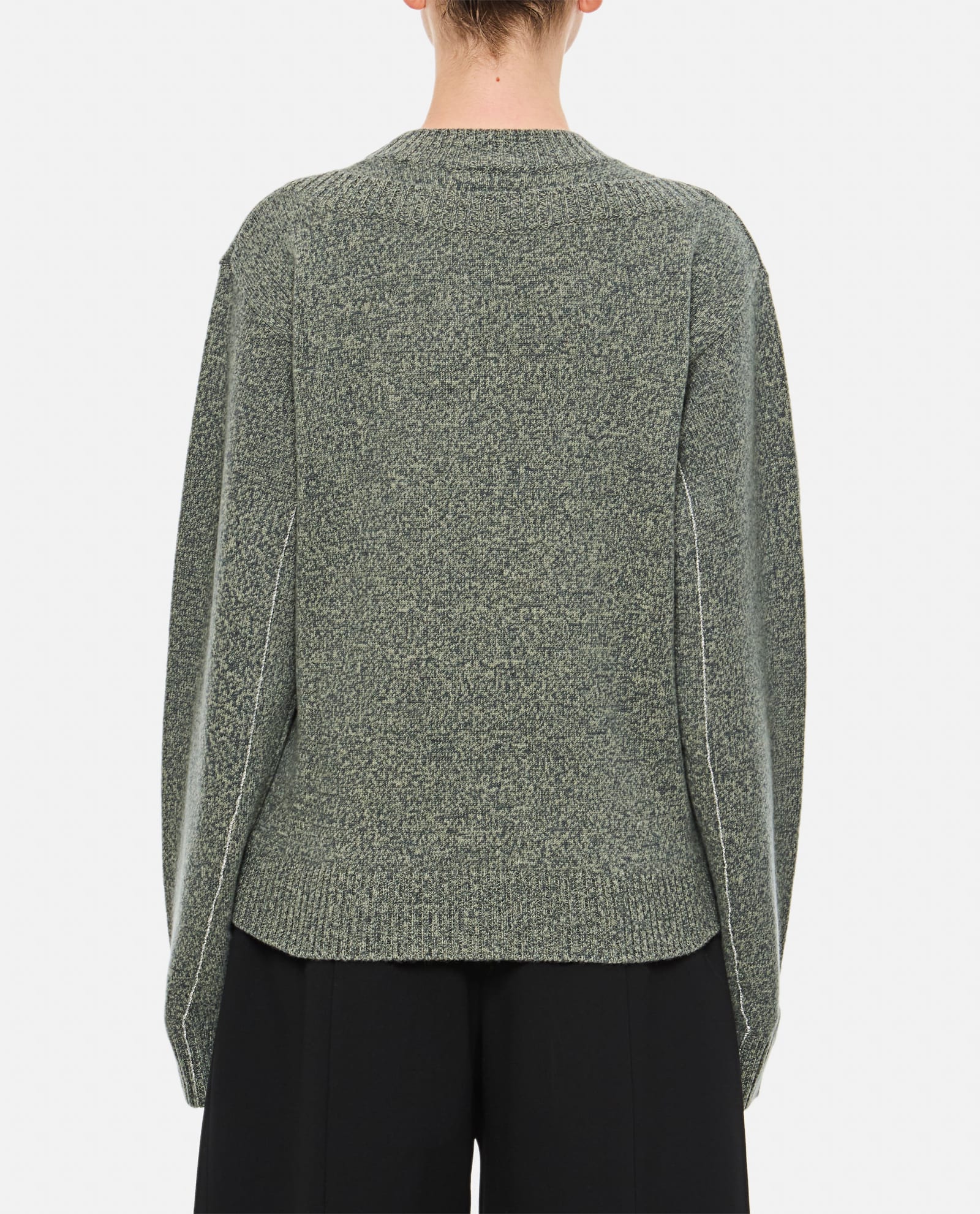 RABANNE ROUND NECK WOOL AND CASHMERE PULLOVER 