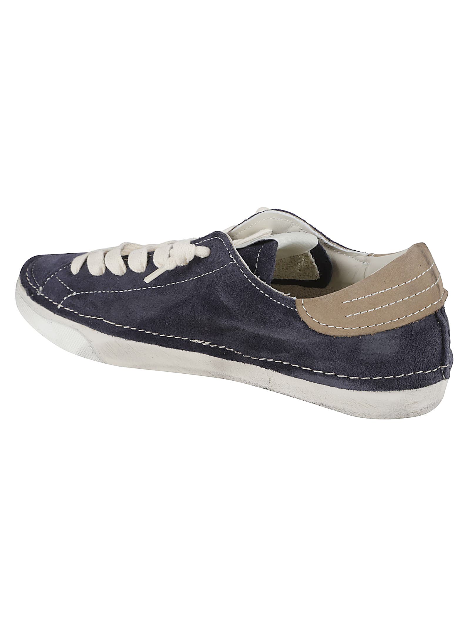 Philippe Model Low Top Sneakers Contrast Stitching In Blue