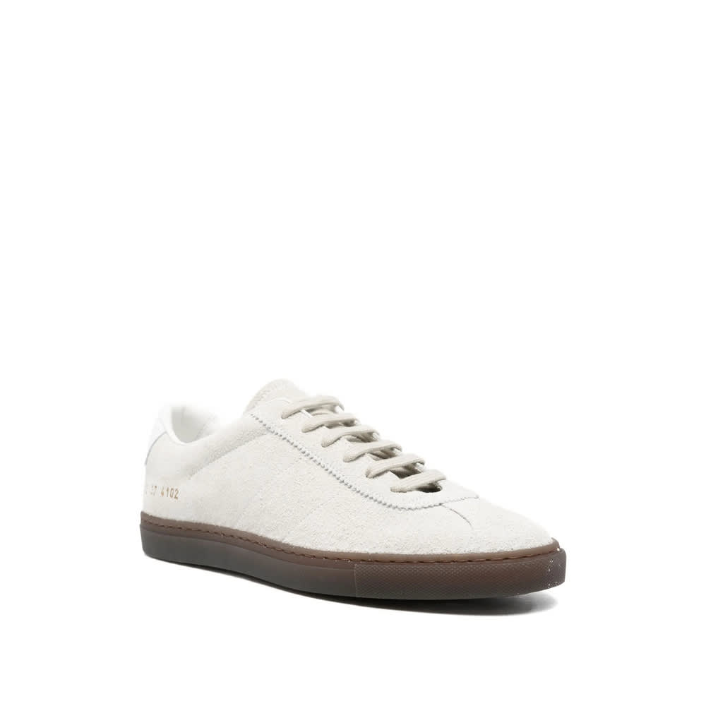 Common Projects Logo Lace-up Low-top Casual Shoes In White