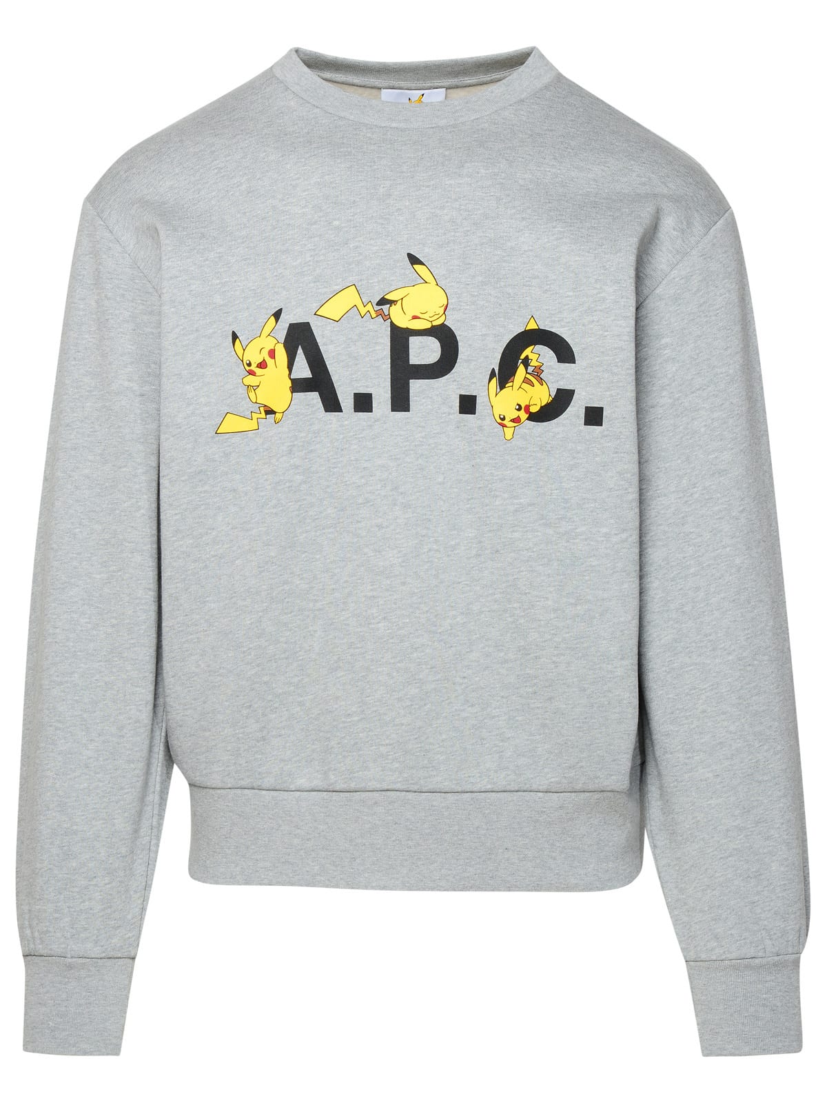 Shop Apc Pokémon Pikachu Grey Cotton Sweatshirt
