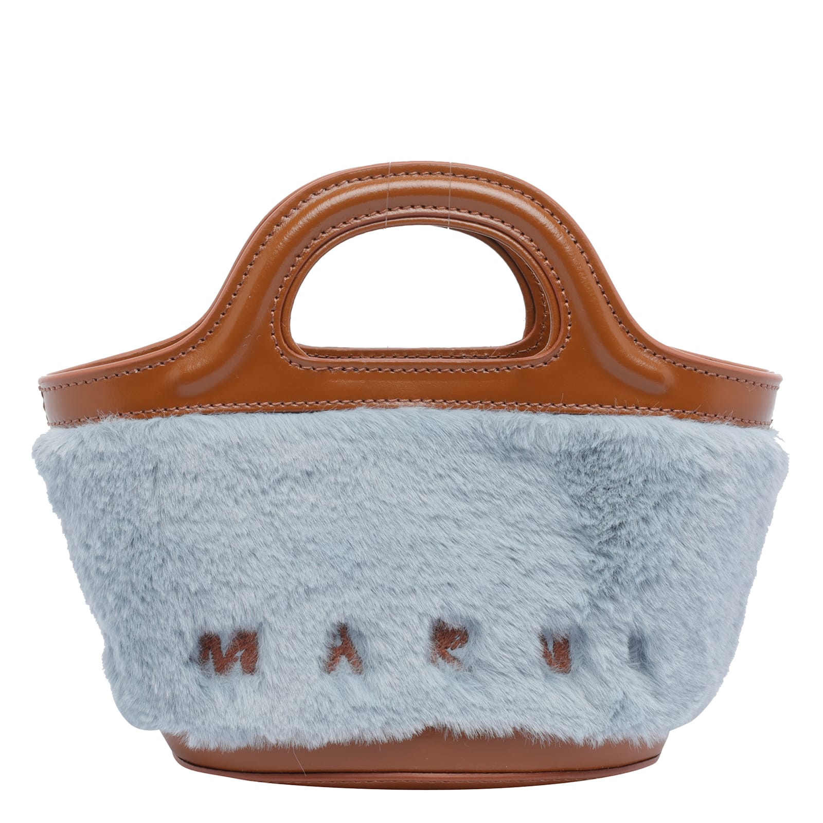 Marni Tropicalia Double Handle Shoulder Bag In Blue