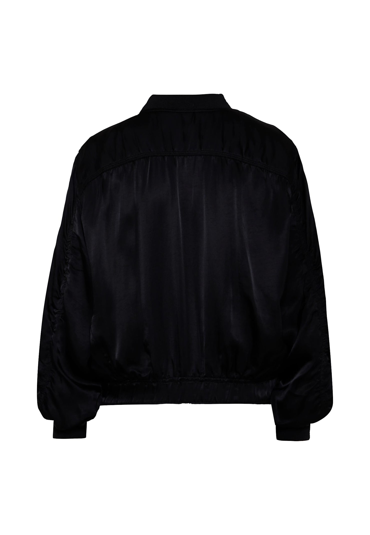 Diesel Black Bomber Jacket For Boy With Logo In Blue
