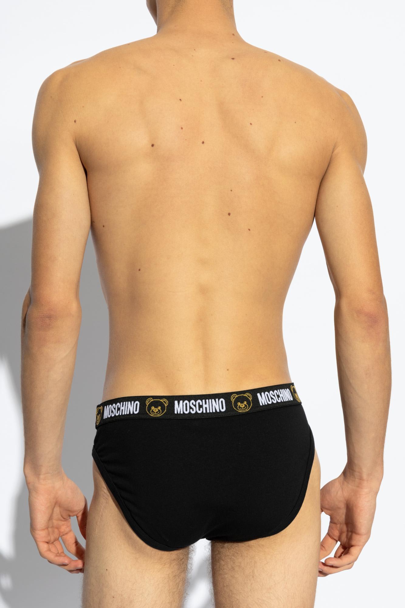 Moschino Two Piece Briefs Pants In Black