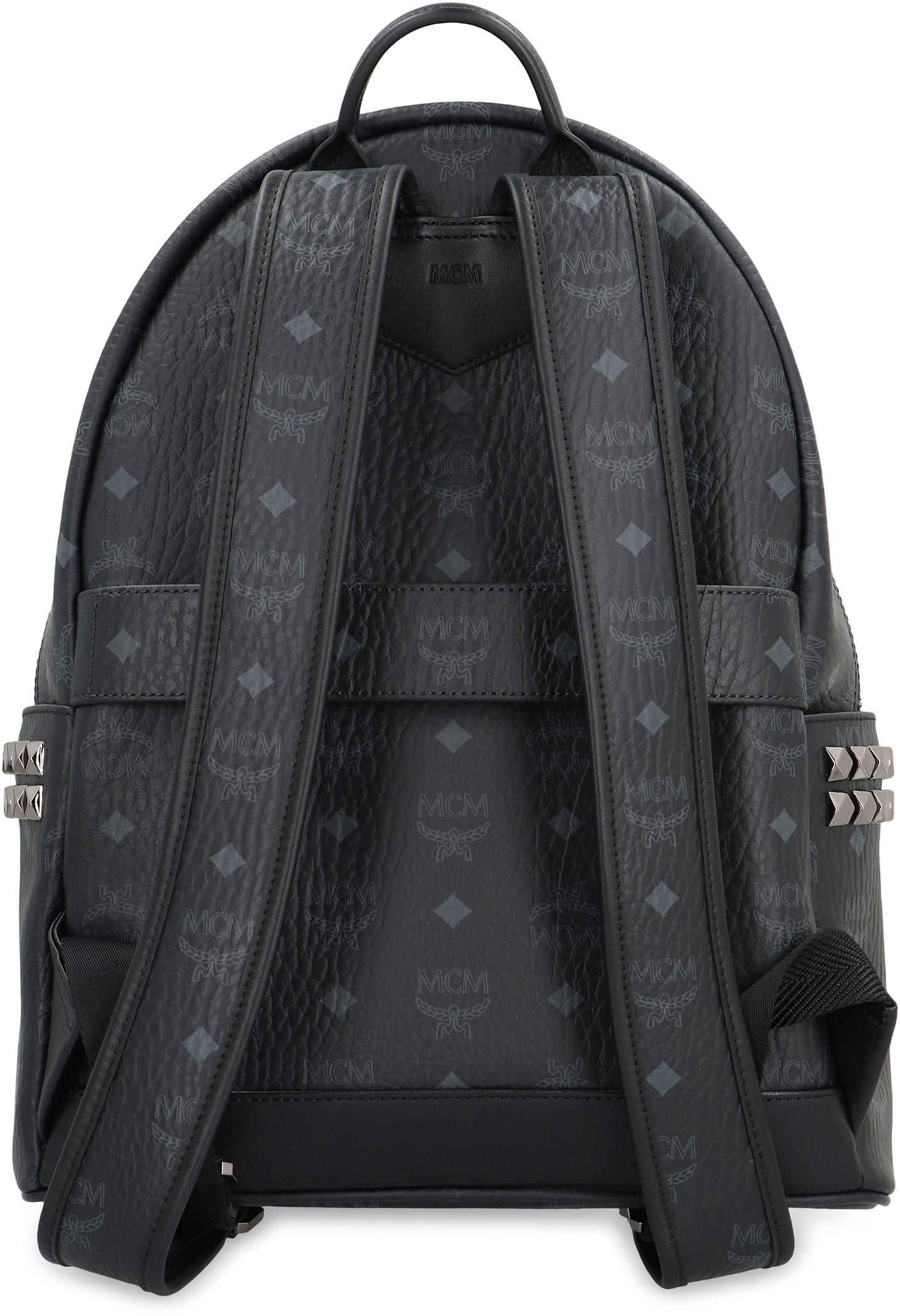 Mcm Visetos Stark Side Studs Backpack In Black