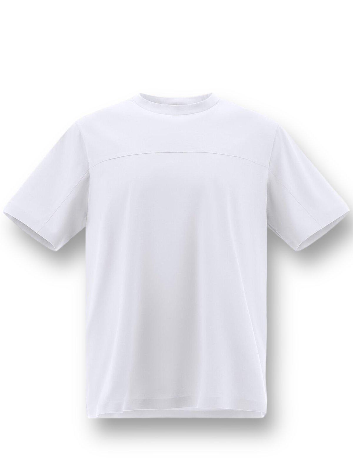 Shop Herno Short Sleeved Crewneck T-shirt  In White