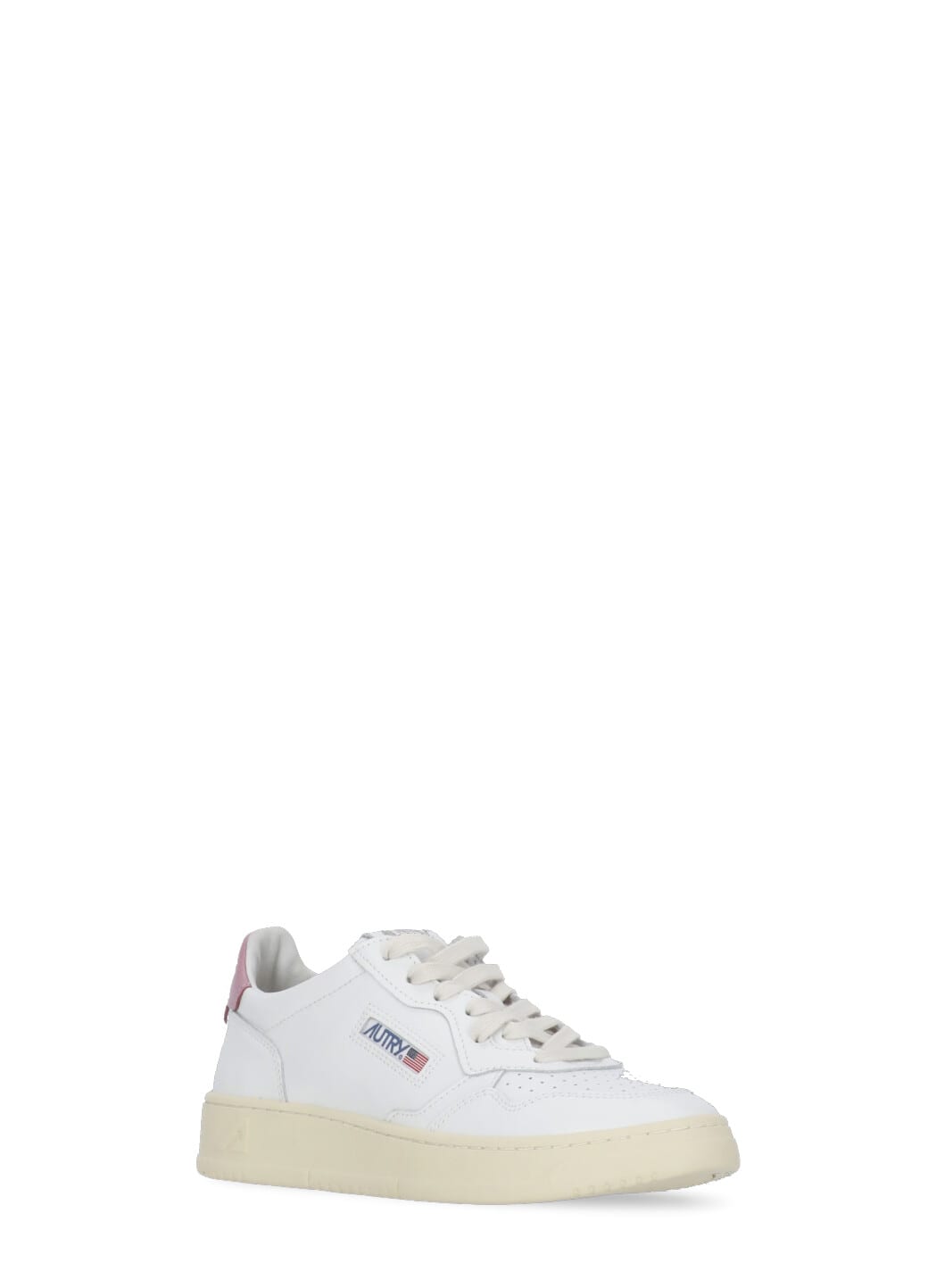 Autry Action Lace-up Leather Sneakers In White