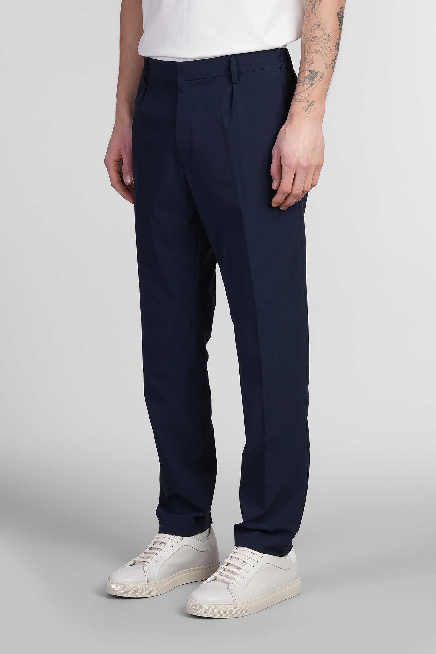 Paul Smith Pants In Blue Nylon In Blue