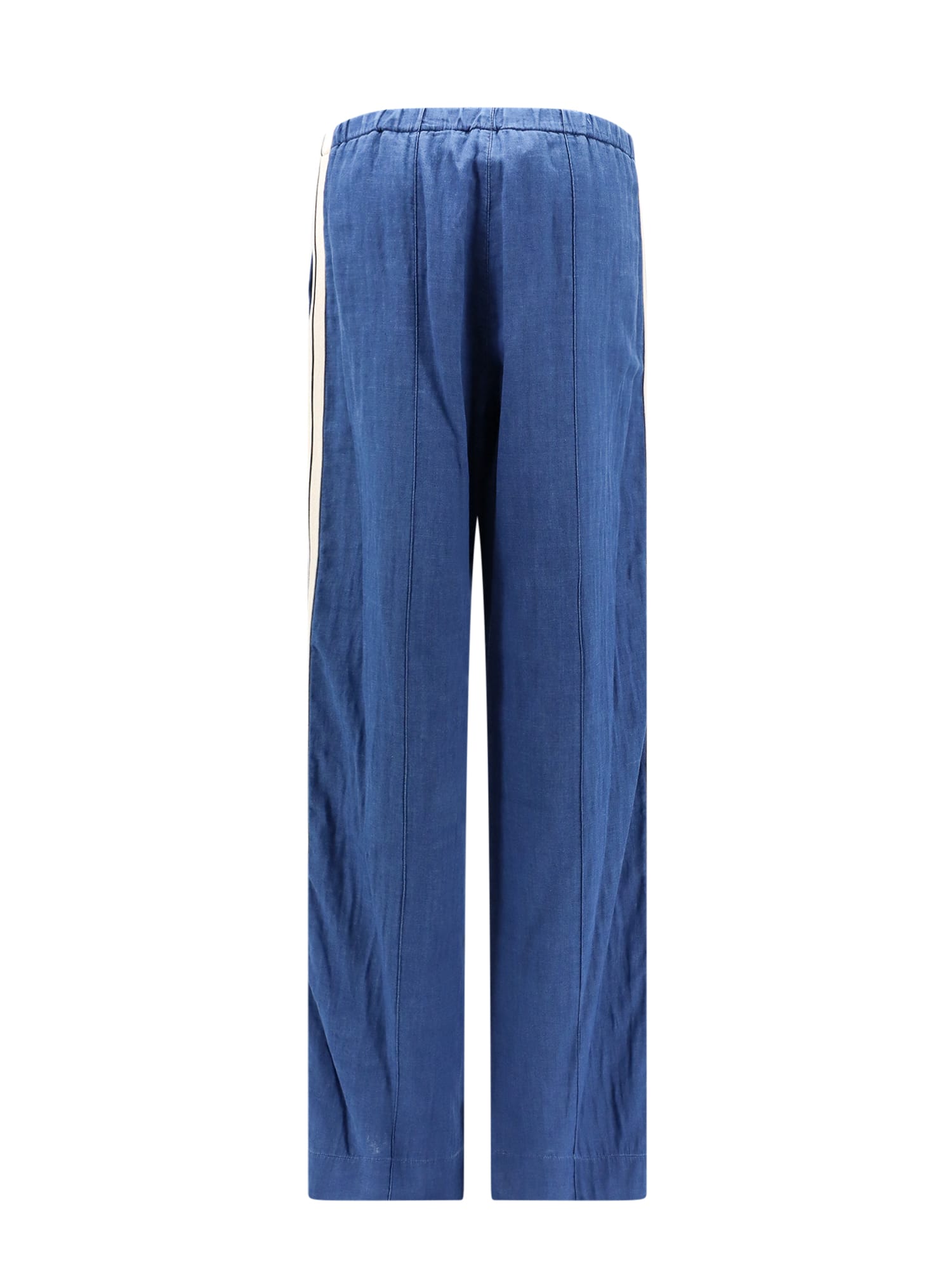 Shop Palm Angels Trouser In Blue