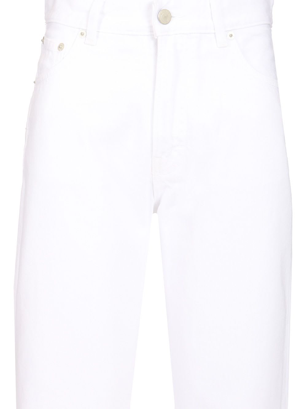 Shop Haikure Optical White Korea Jeans